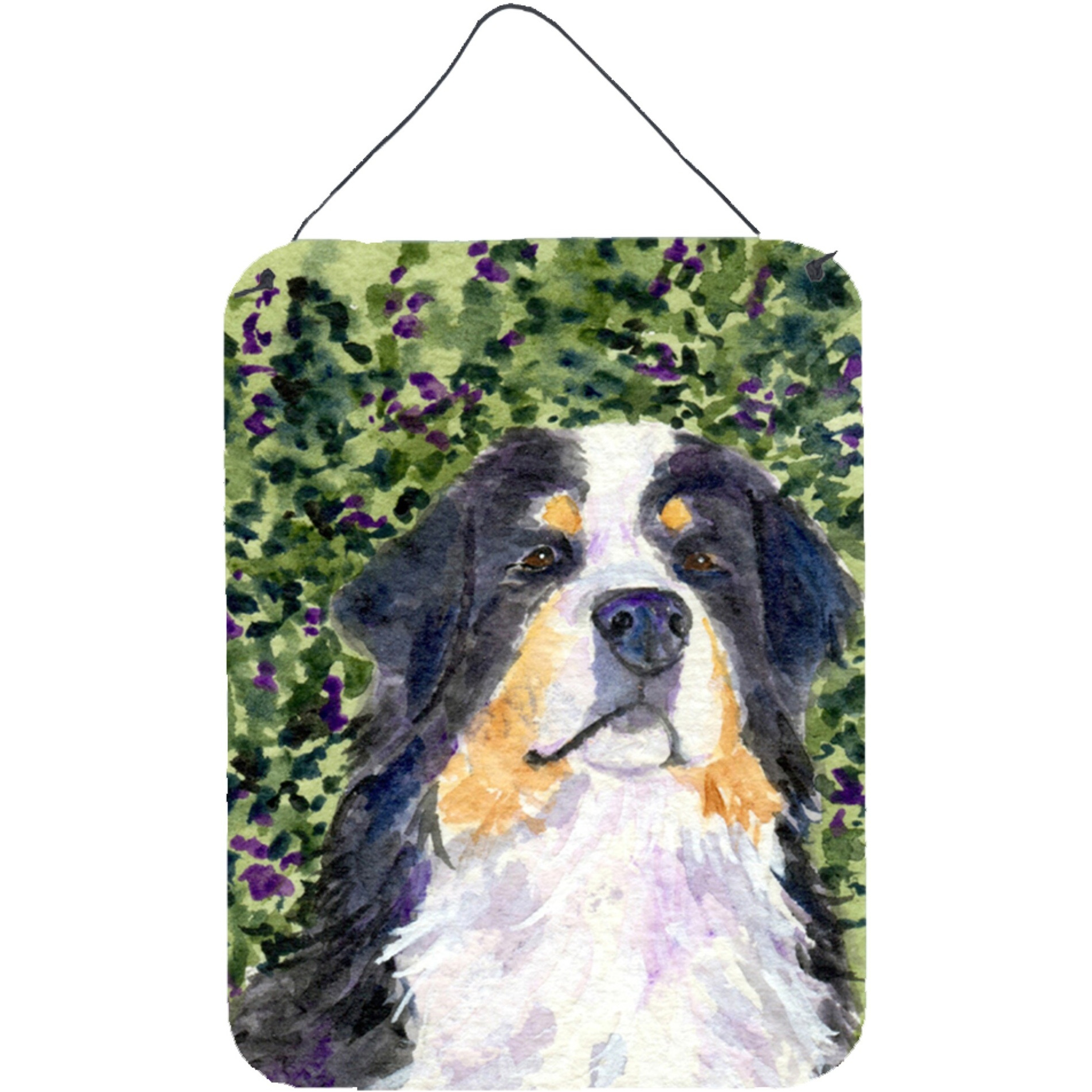 &quotCaroline's Treasures Bernese Mountain Dog Aluminium Metal Door Hanging Prints wall-decor, 16"" x 12"", Multicolor"