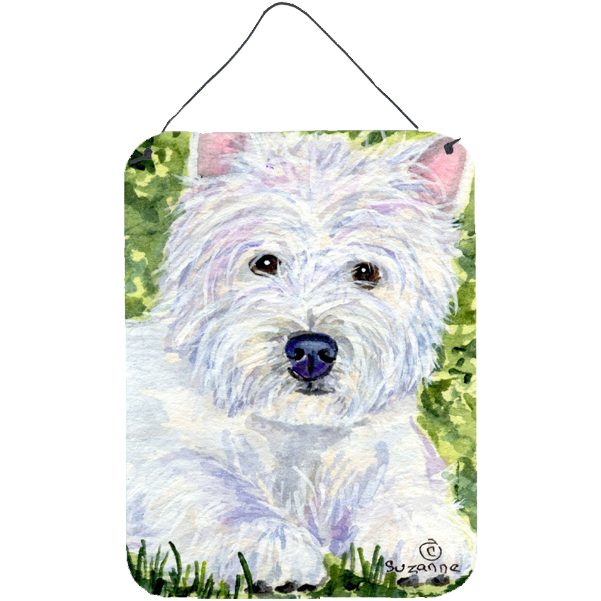 &quotCaroline's Treasures SS8835DS1216 Westie Aluminium Metal Wall or Door Hanging Prints, 16"" x 12"", Multicolor"