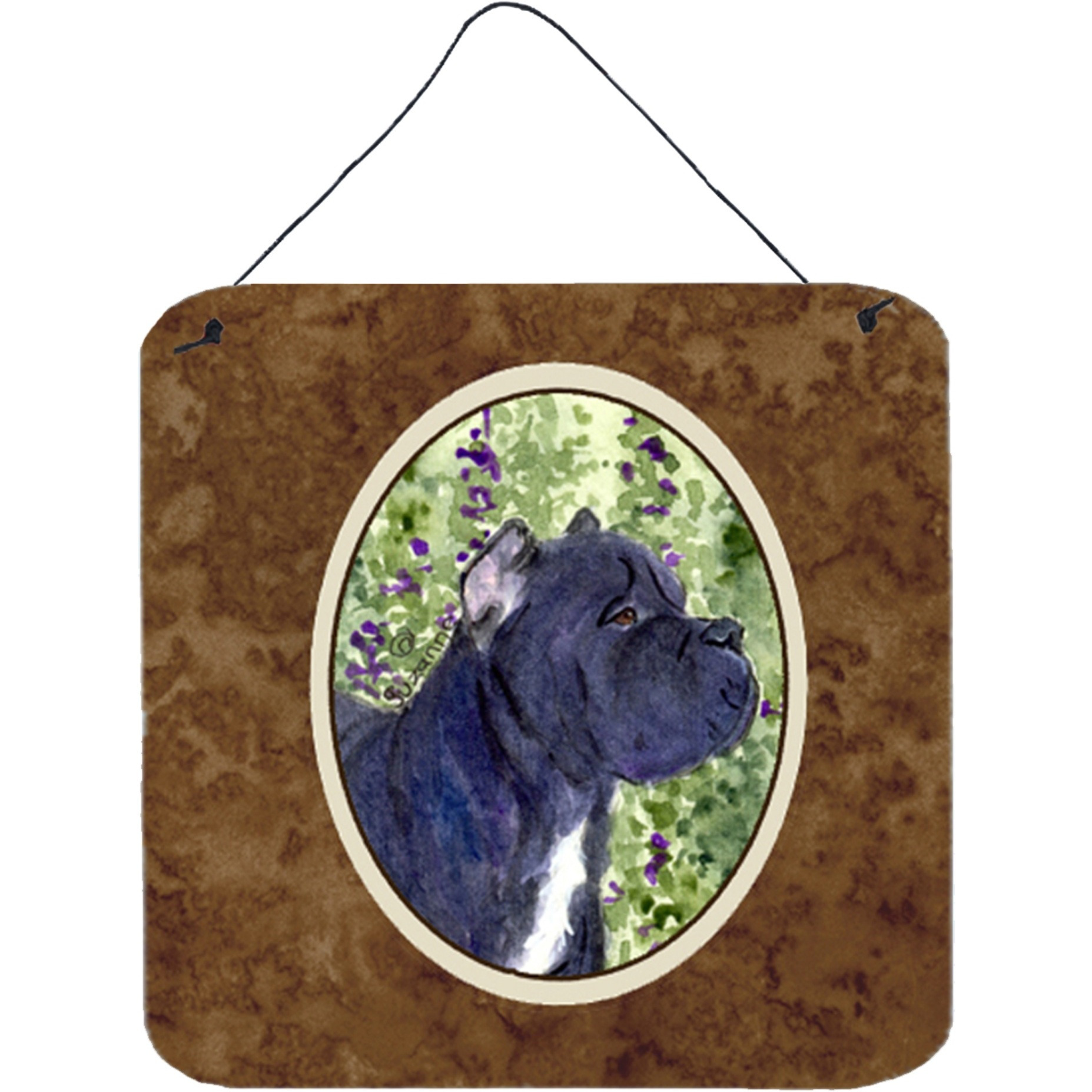 &quotCaroline's Treasures SS8841DS66 Cane Corso Aluminum Metal Wall or Door Hanging Prints, 6 x 6"", Multicolor"