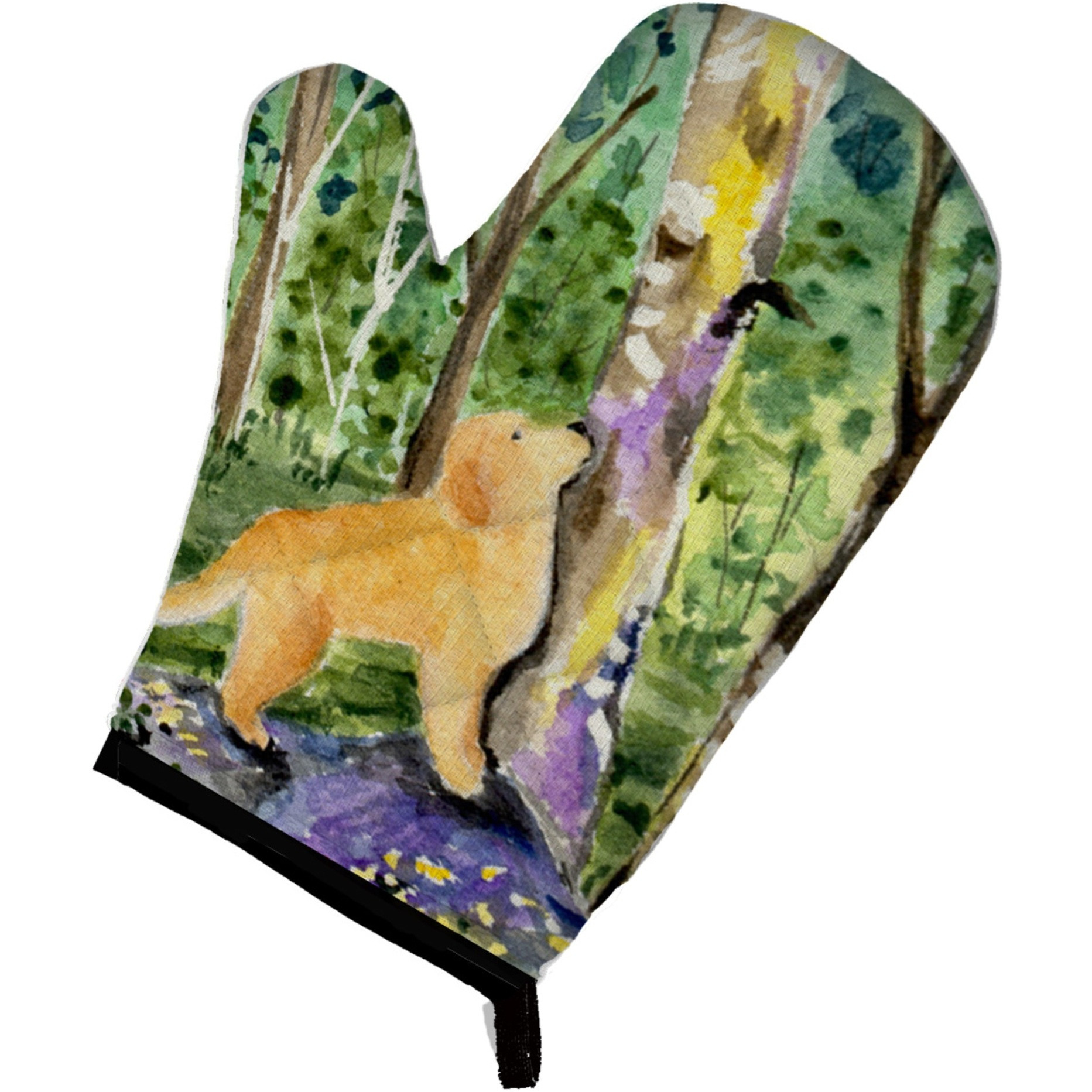 &quotCaroline's Treasures SS8887OVMT Golden Retriever Oven Mitt, 12"" by 8.5"", Multicolor"