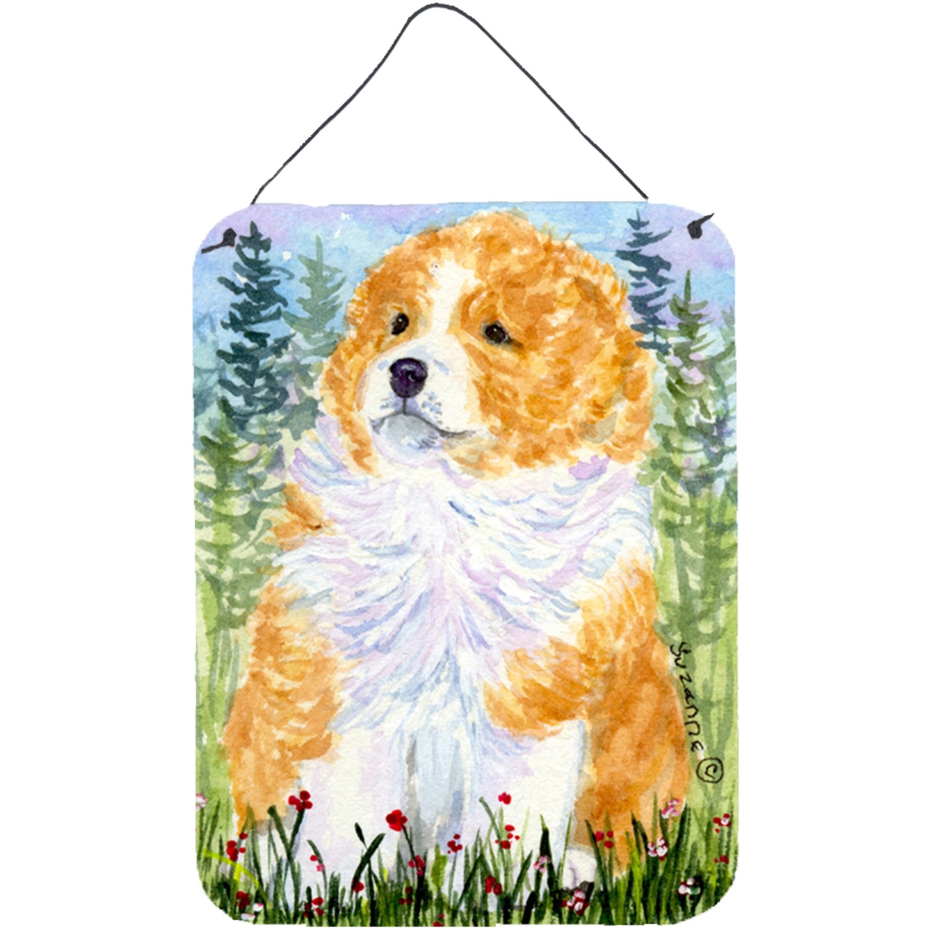 &quotCaroline's Treasures SS8918DS1216 Sheltie Aluminium Metal Wall or Door Hanging Prints, 16"" x 12"", Multicolor"