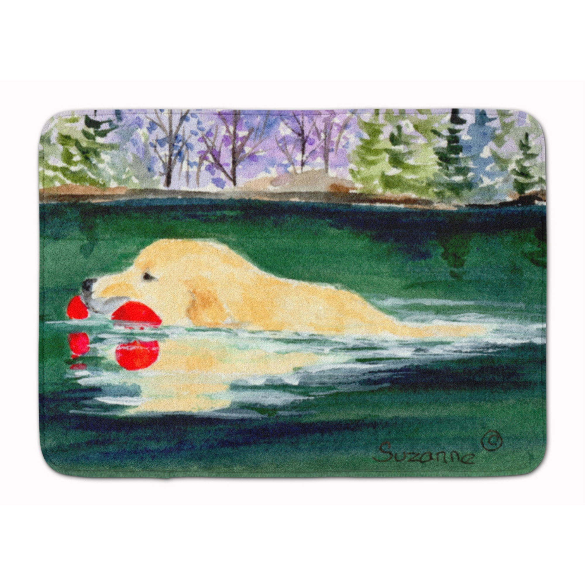 &quotCaroline's Treasures Golden Retriever Floor Mat, 19"" x 27"", Multicolor"