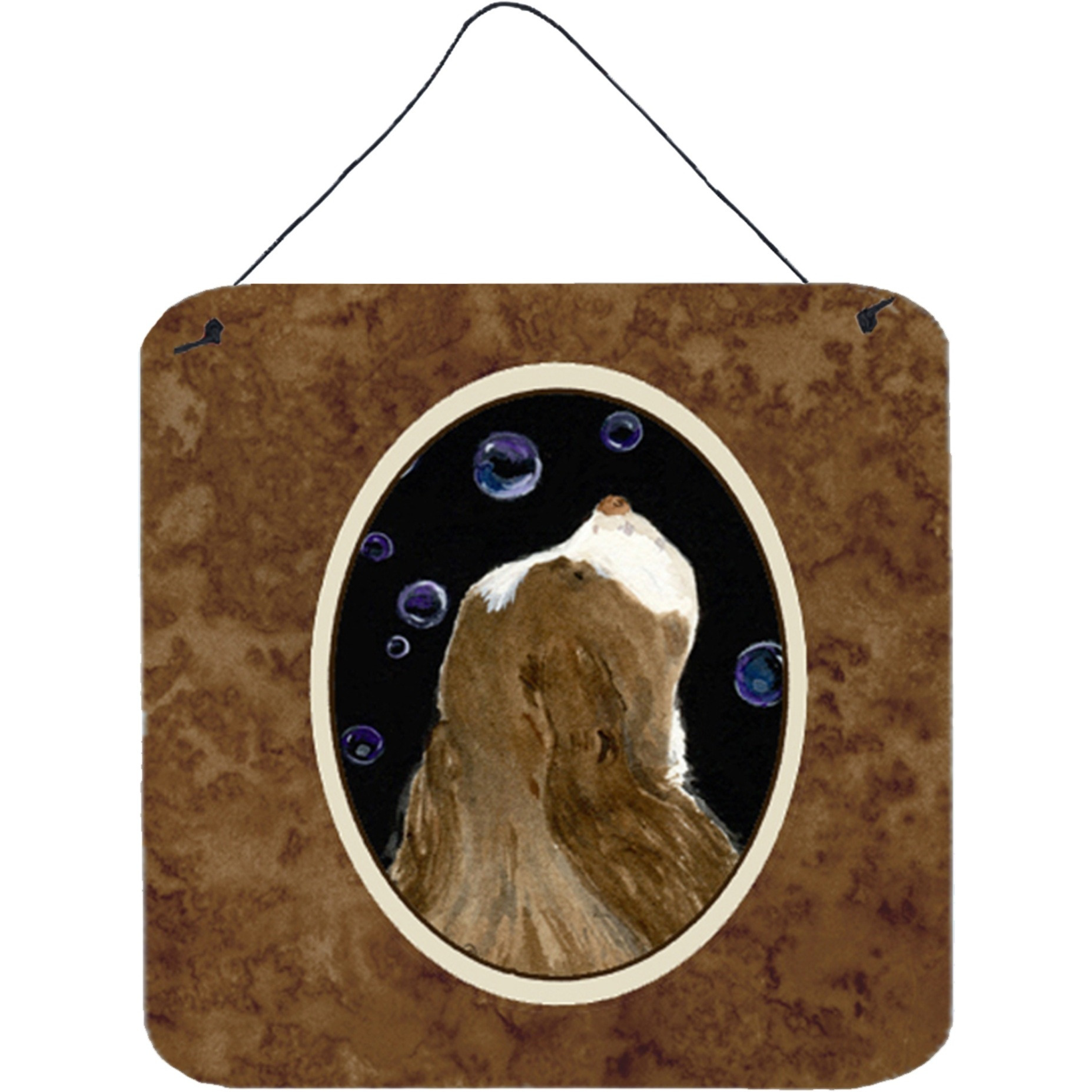 &quotCaroline's Treasures SS8941DS66 Springer Spaniel Aluminum Metal Wall or Door Hanging Prints, 6 x 6"", Multicolor"