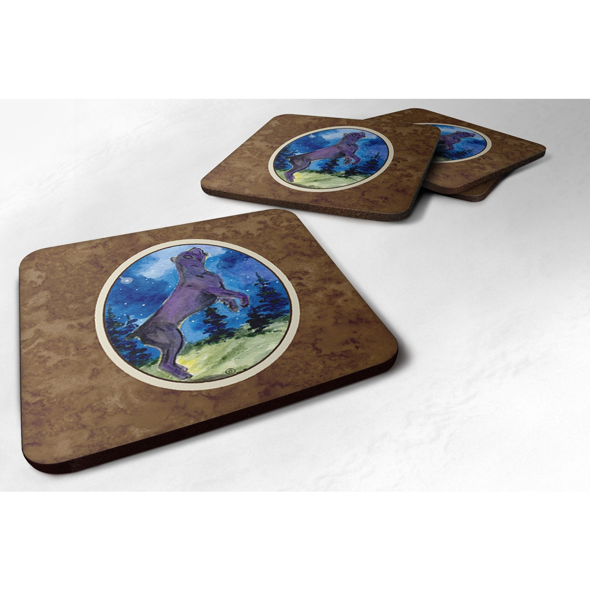 &quotCaroline's Treasures SS8999FC Cane Corso Foams (Set of 4), 3.5"" H x 3.5"" W, Multicolor"