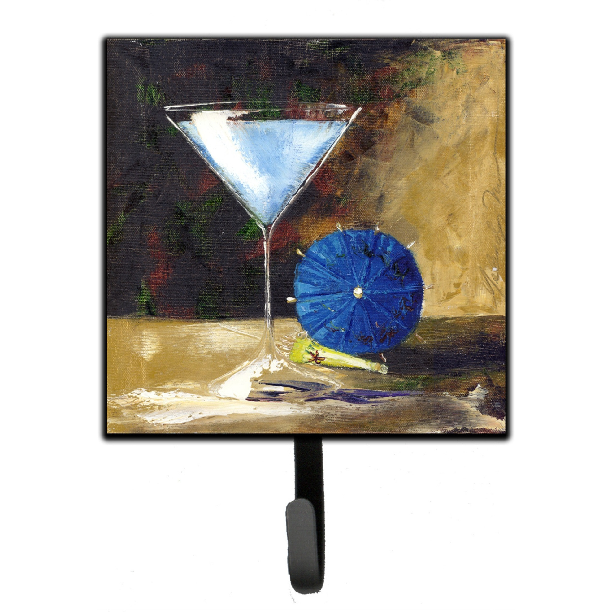 &quotCaroline's Treasures Blue Martini by Malenda Trick Leash or Key Holder TMTR0031SH4, Small, Multicolor"