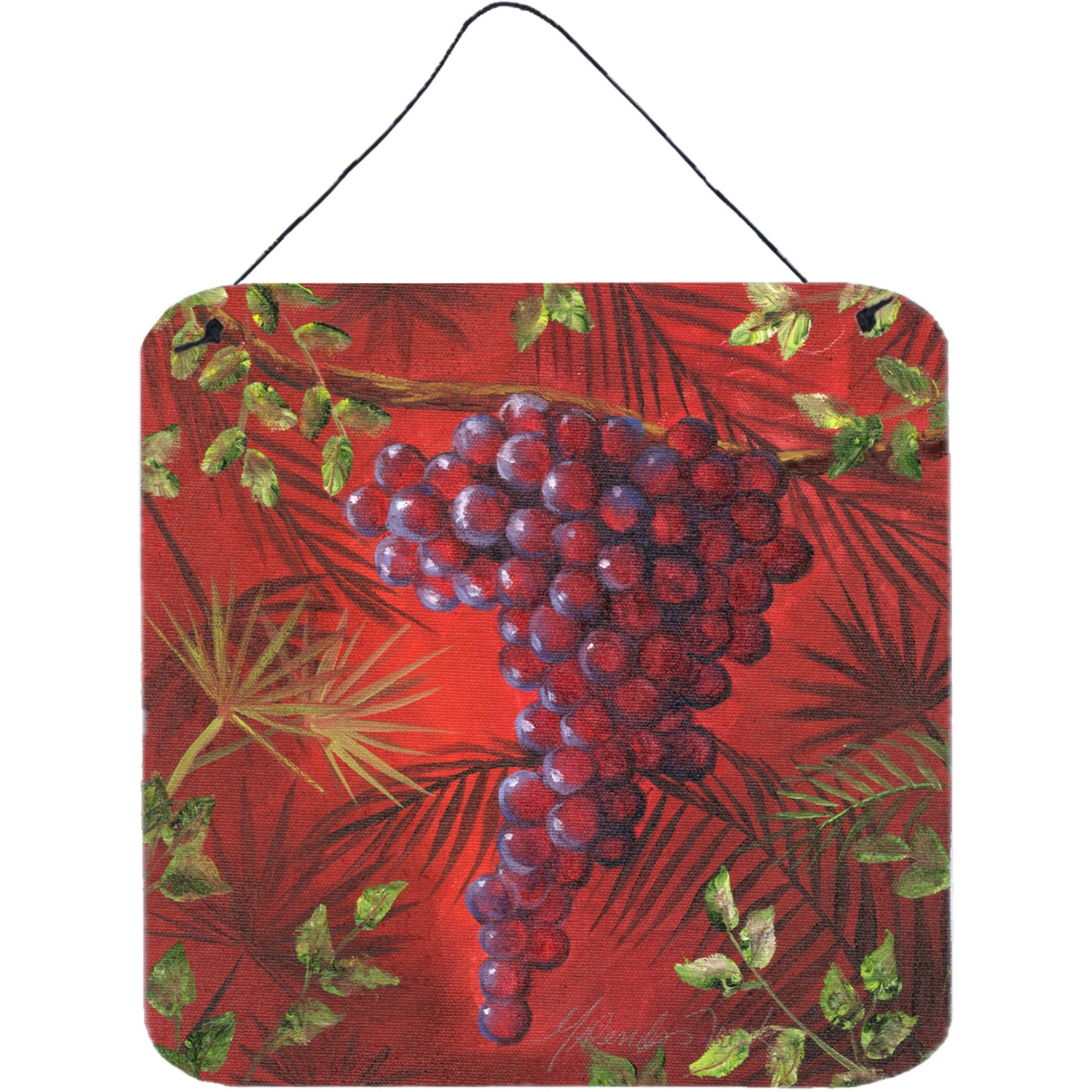 &quotCaroline's Treasures Sicillian Grapes by Malenda Trick Wall or Door Hanging Prints TMTR0153DS66, 6HX6W, Multicolor"