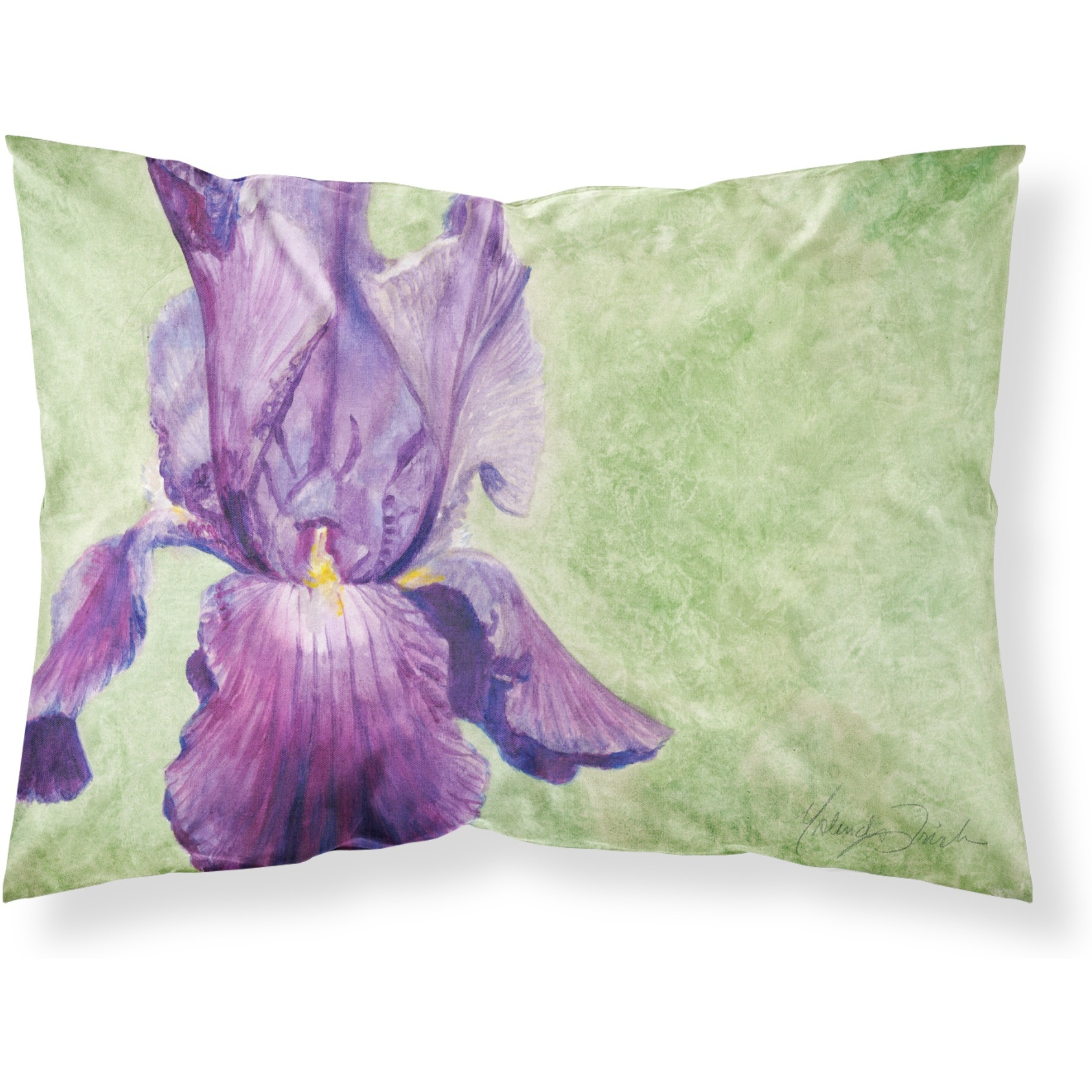 &quotCaroline's Treasures Purple Iris by Malenda Trick Fabric Standard Pillowcase TMTR0234PILLOWCASE, Multicolor"