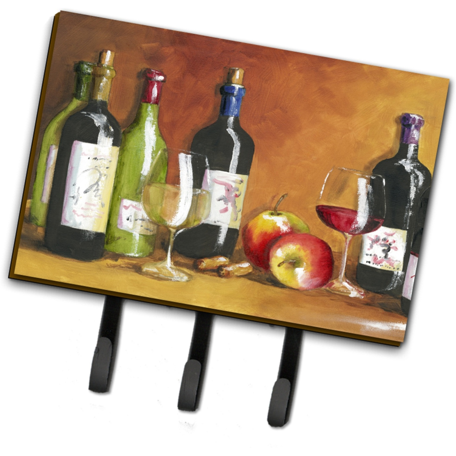 &quotCaroline's Treasures TMTR300ATH68 Wine by Malenda Trick Leash or Key Holder, Large, Multicolor"