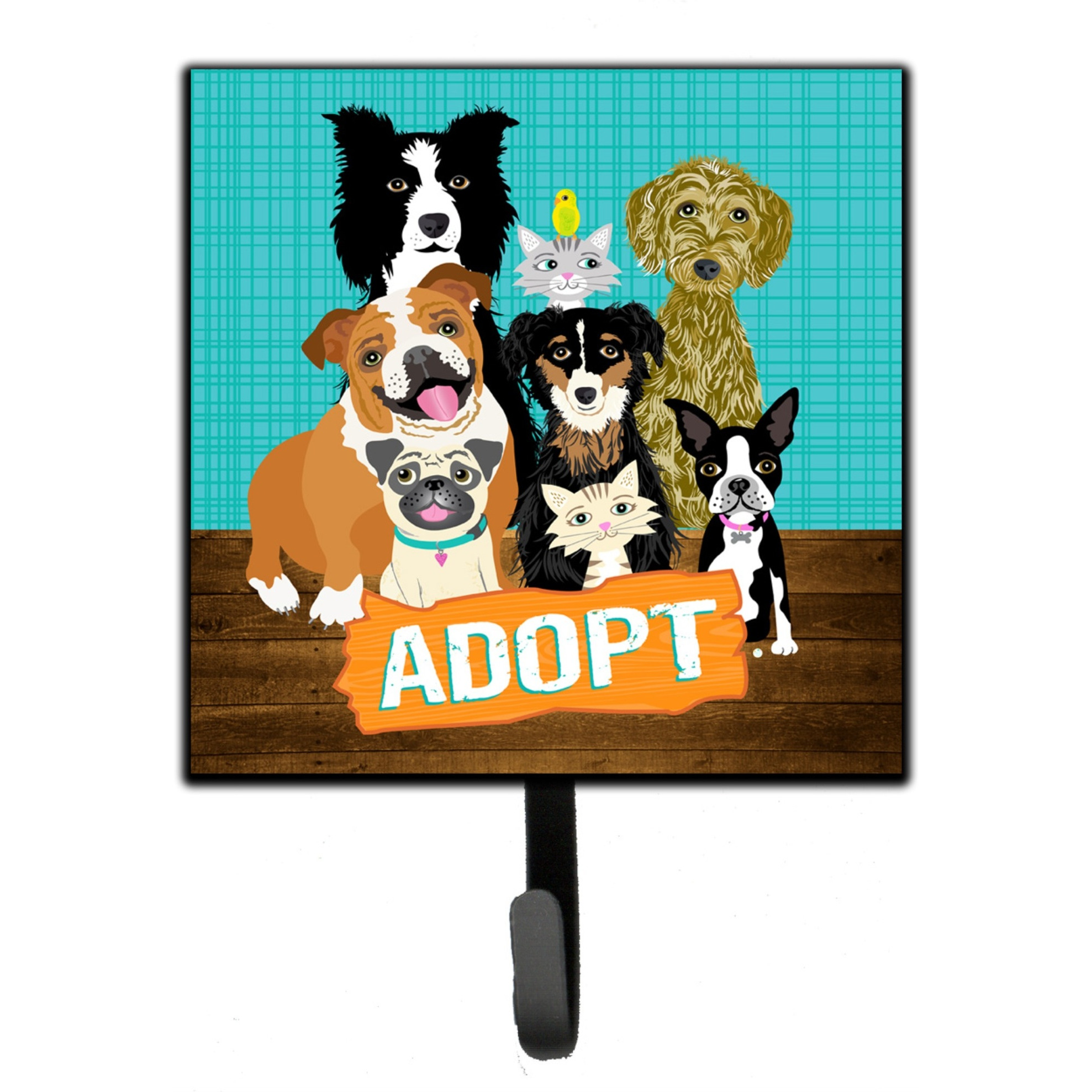 &quotCaroline's Treasures Pets Adoption Leash or Key Holder VHA3007SH4, Small, Multicolor"