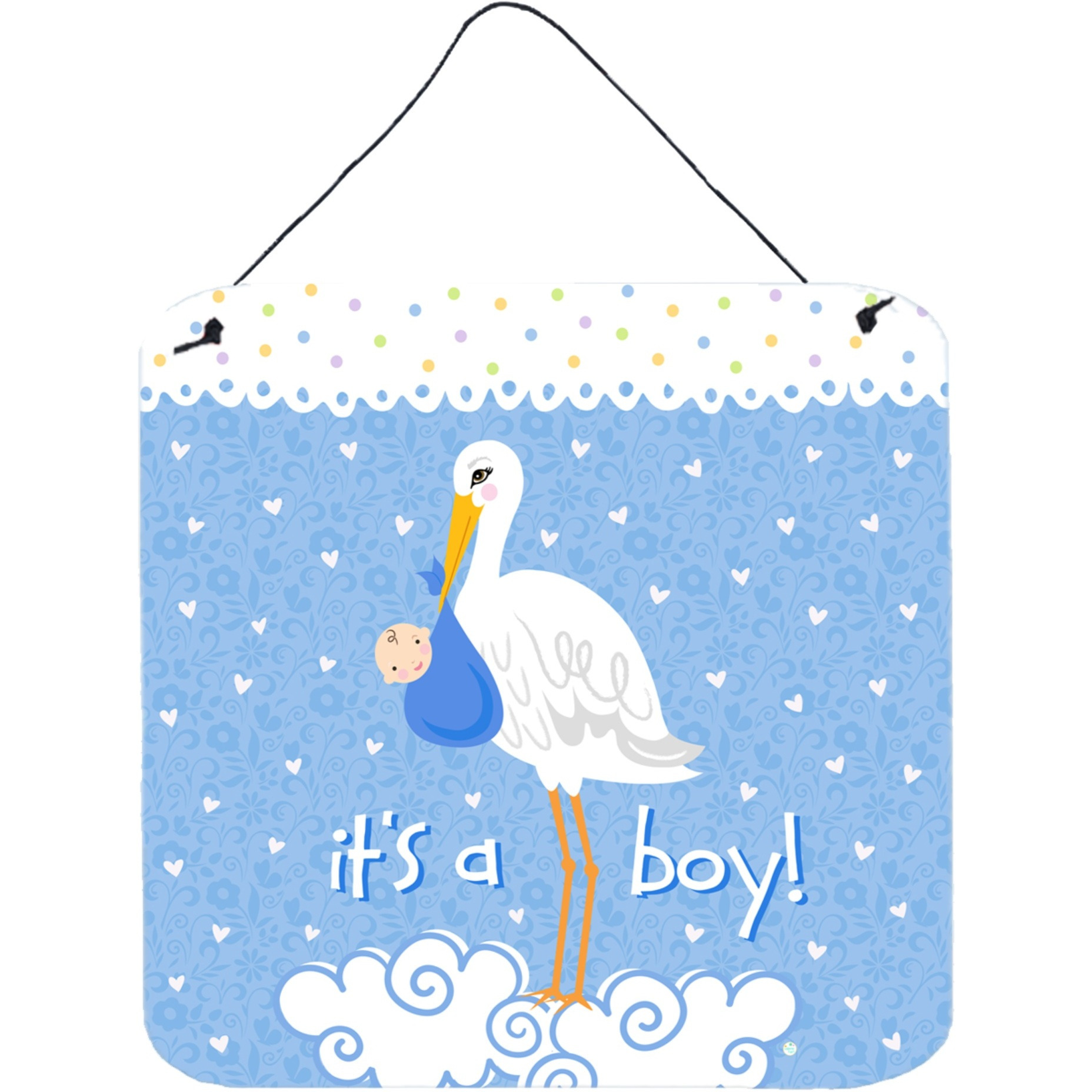 &quotCaroline's Treasures Baby Boy Wall or Door Hanging Prints VHA3012DS66, 6"" x 6"", Multicolor"