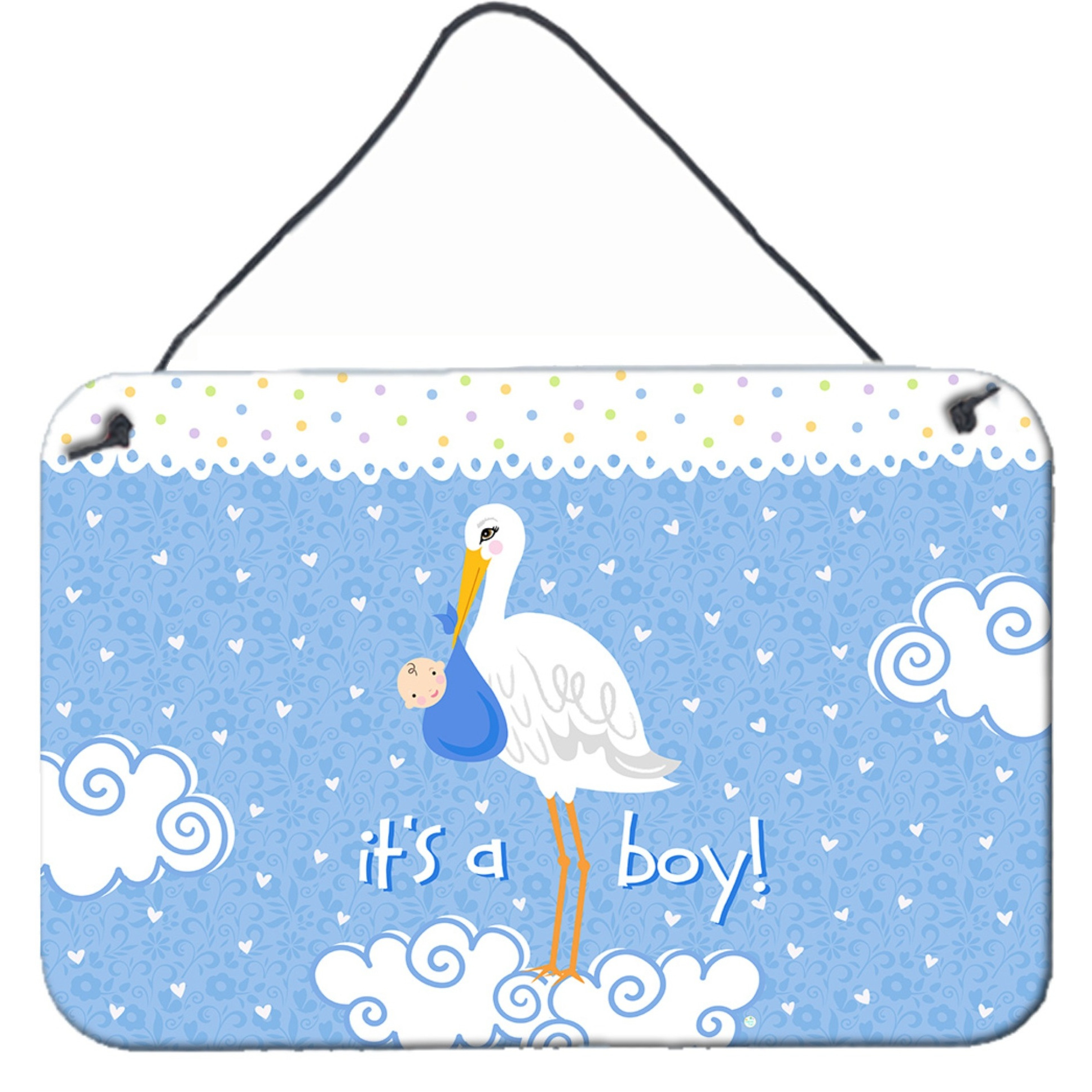 &quotCaroline's Treasures Baby Boy Wall or Door Hanging Prints VHA3012DS812, 8"" x 12"", Multicolor"