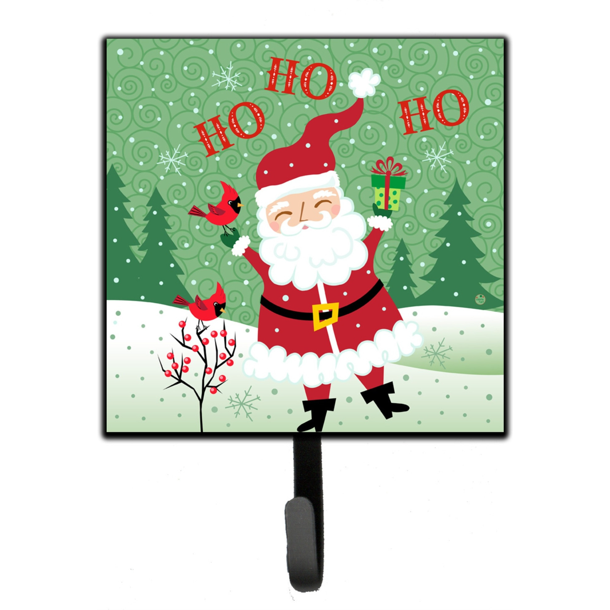 &quotCaroline's Treasures Merry Christmas Santa Claus Ho Leash or Key Holder VHA3016SH4, Small, Multicolor"
