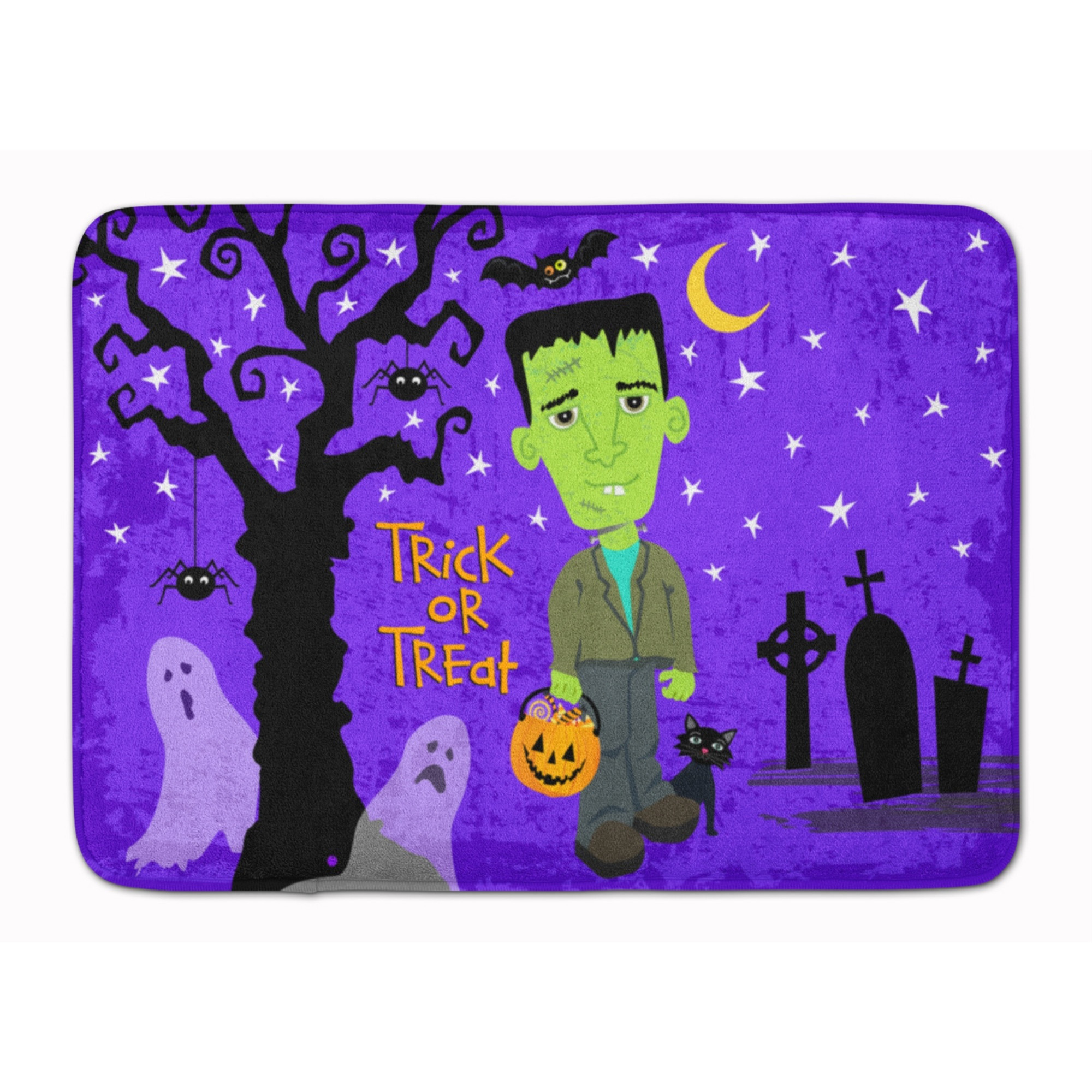 &quotCaroline's Treasures Halloween Frankie Frankenstein Floor Mat, 19"" x 27"", Multicolor"
