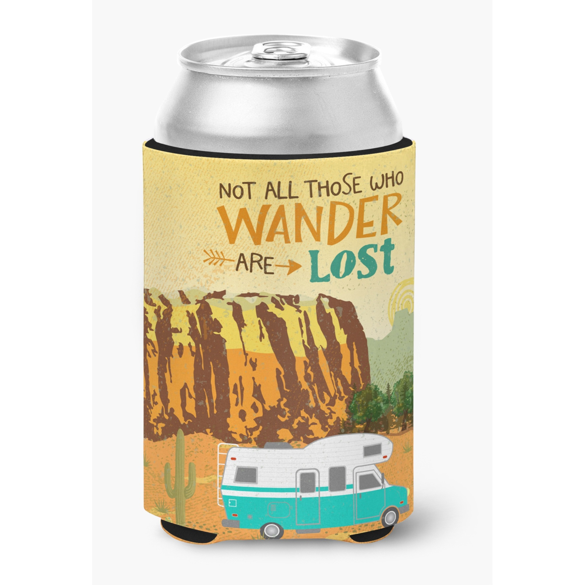 &quotCaroline's Treasures RV Camper Camping Wander Can or Bottle Hugger, Can Hugger, Multicolor"