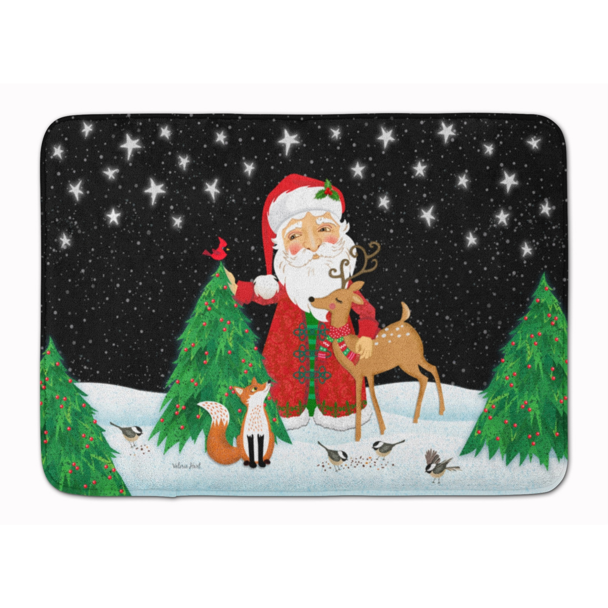 &quotCaroline's Treasures Santa Claus Christmas Machine Washable Memory Foam Mat, Multicolor"