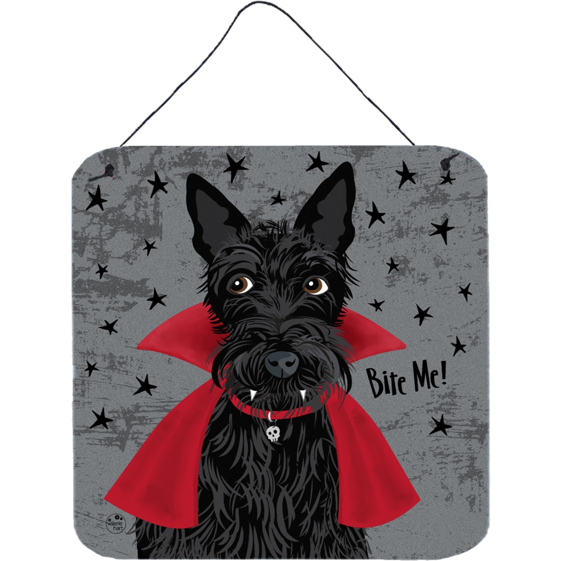 &quotCaroline's Treasures Halloween Vampire Scottie Wall or Door Hanging Prints, Multicolor"