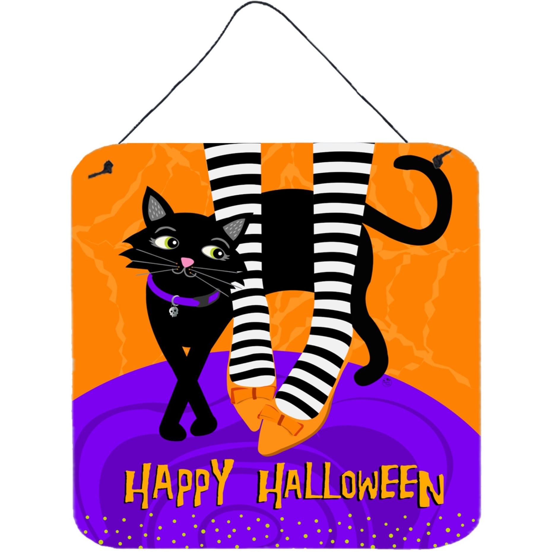 &quotCaroline's Treasures Halloween Witches Feet Wall or Door Hanging Prints, Multicolor"