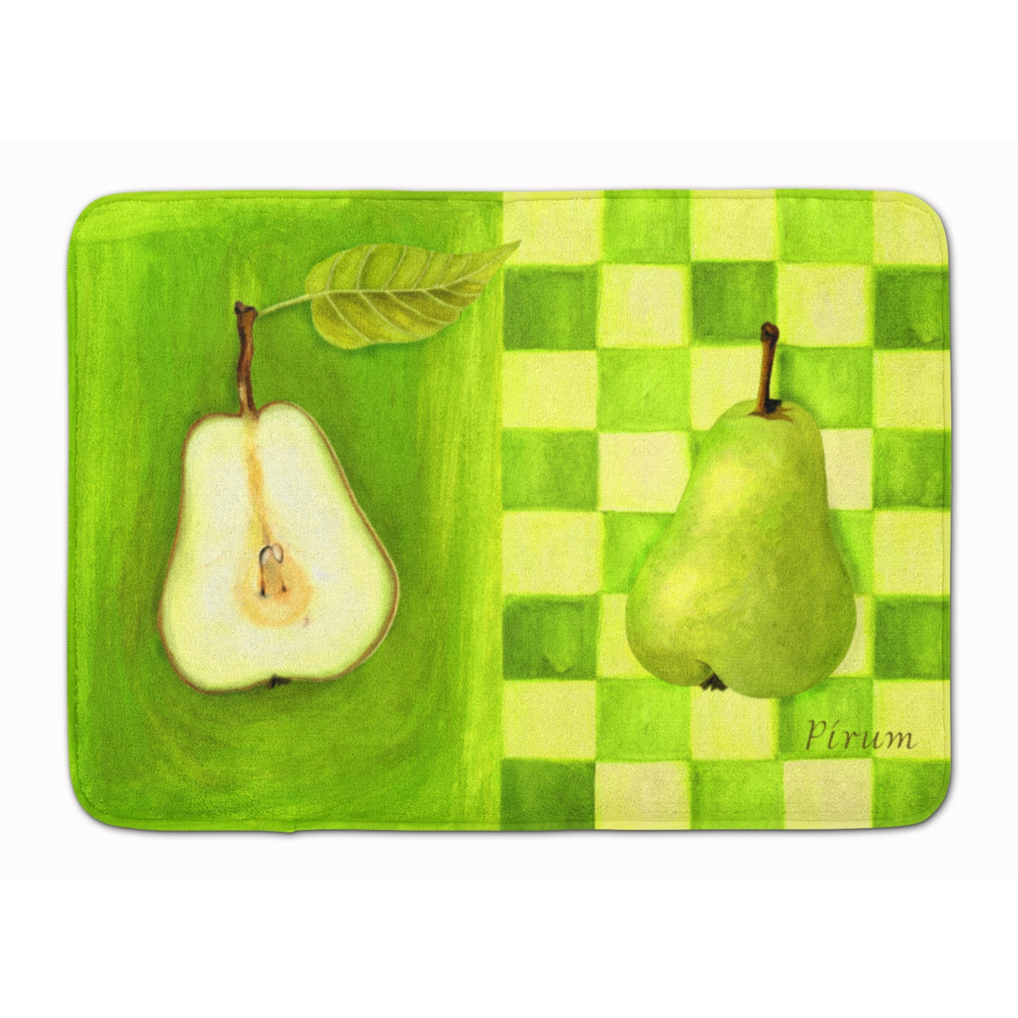 &quotCaroline's Treasures Pear by Ute Nuhn Floor Mat, 19"" x 27"", Multicolor"