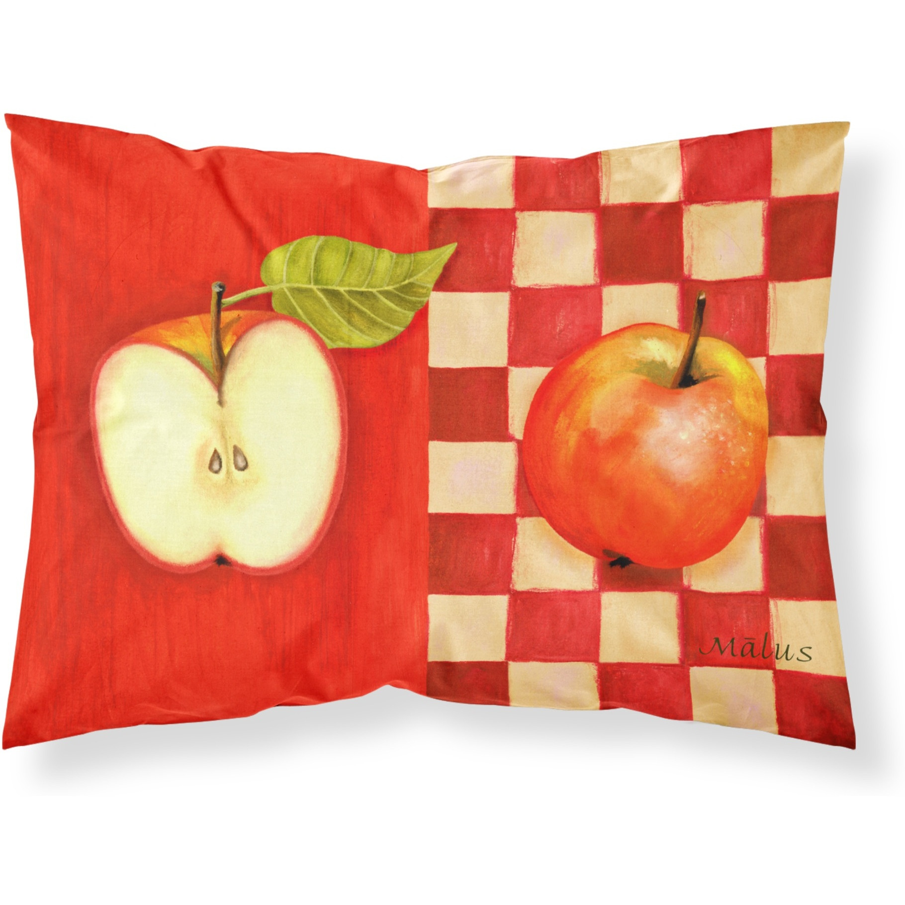&quotCaroline's Treasures "&quotApple by Ute Nuhn"" Printed, Polyester Envelope Closure pillowcase, Standard, Multicolor"