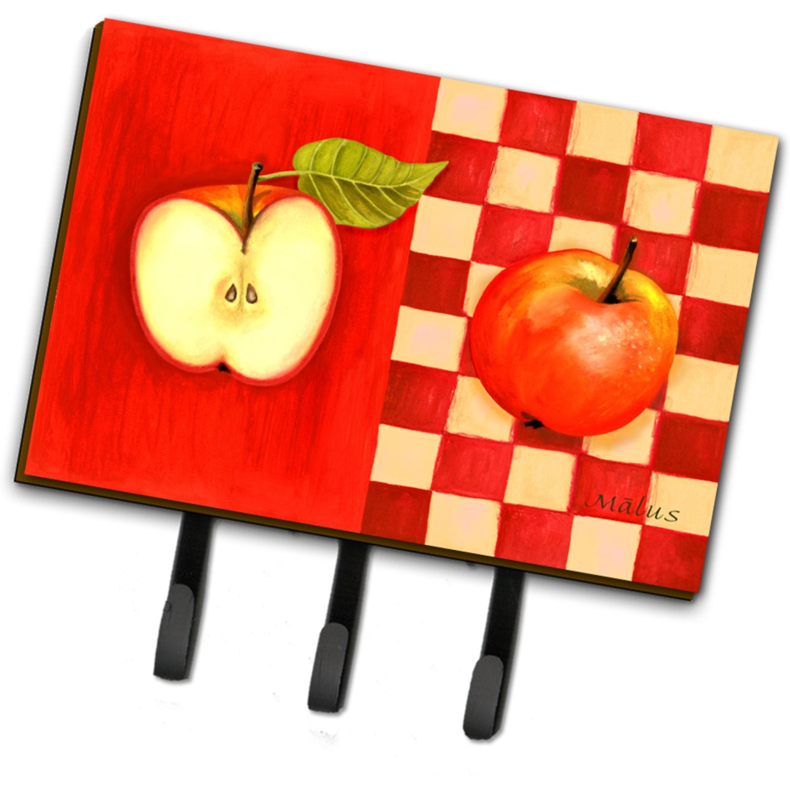 &quotCaroline's Treasures WHW0122TH68 Apple by Ute Nuhn Leash or Key Holder, Large, Multicolor"