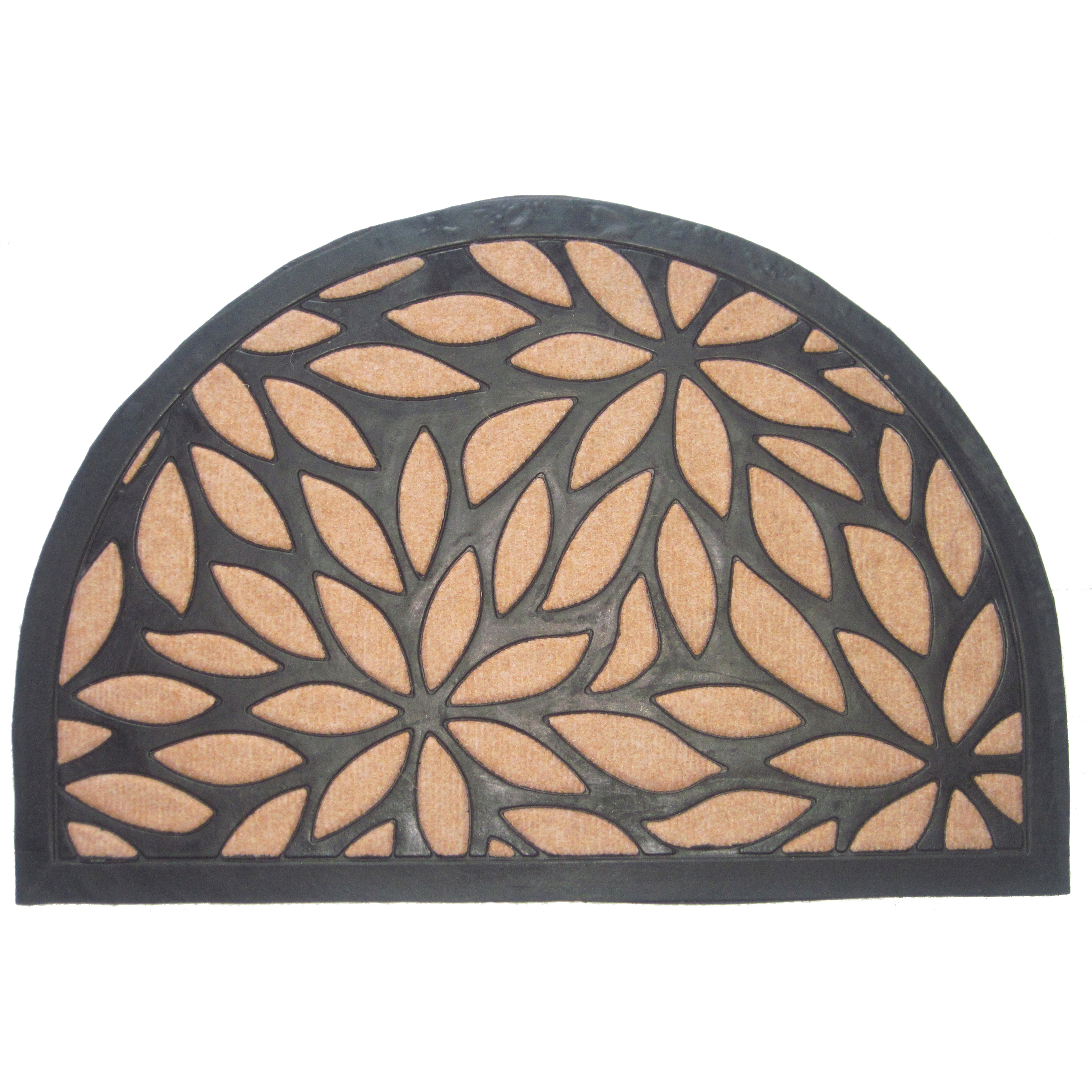 Brown Petals Half Round Brown, Black -866SMT-L