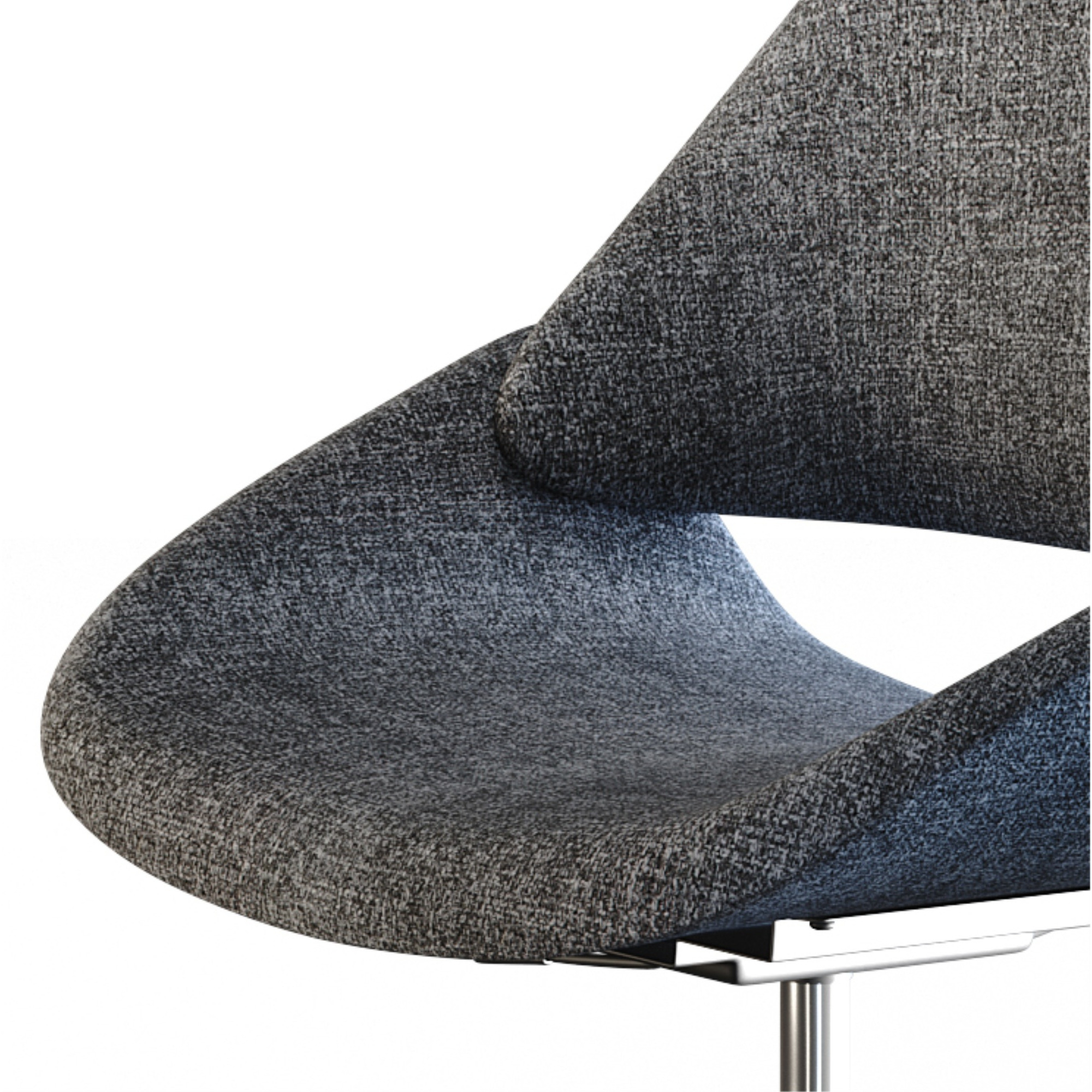 Malden Office Chair in Grey Woven Fabric