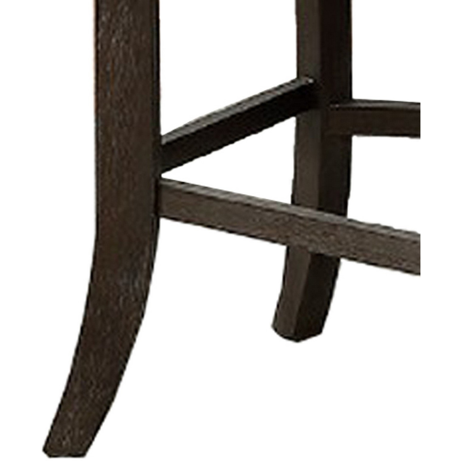 Curved Top Wooden High Chair with Flared Legs, Set of 2, Gray