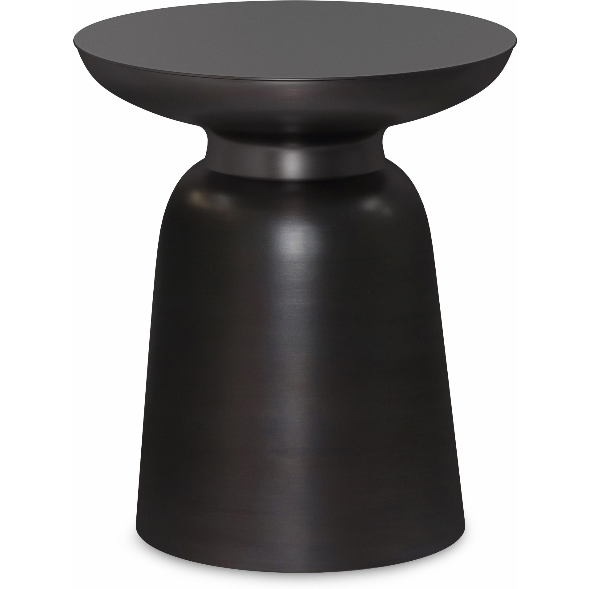 Toby Modern Industrial 17 inch Wide Metal Accent Side Table in Antique Copper, Fully Assembled