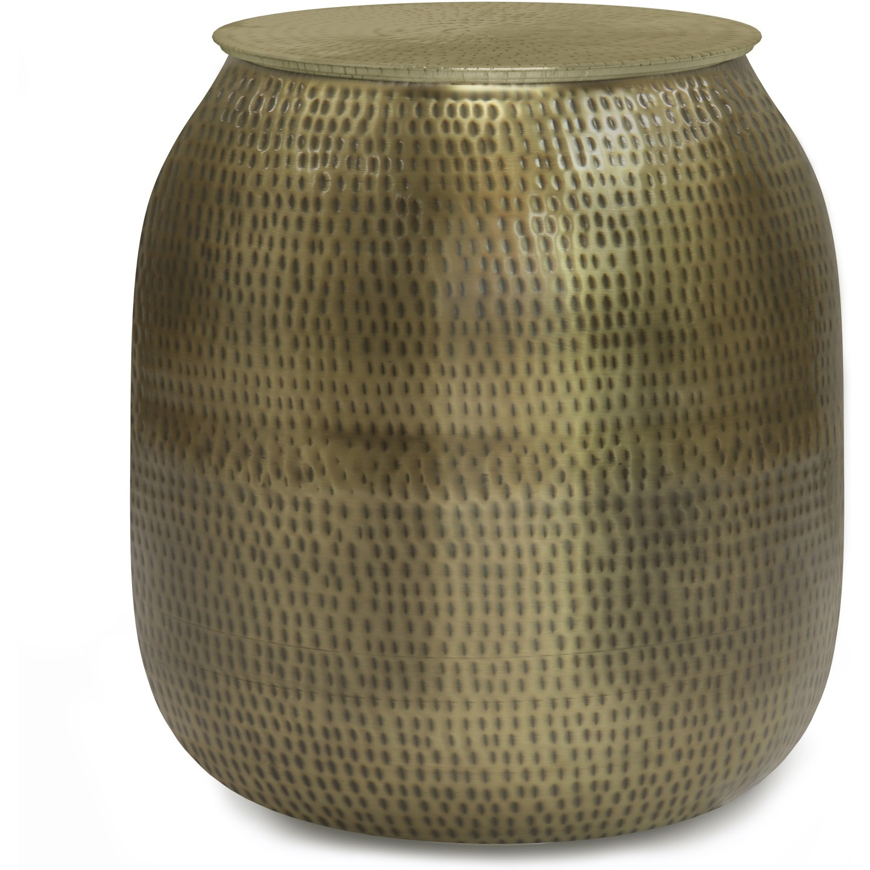 Griffen 19 in Wide Metal Storage Accent Side Table