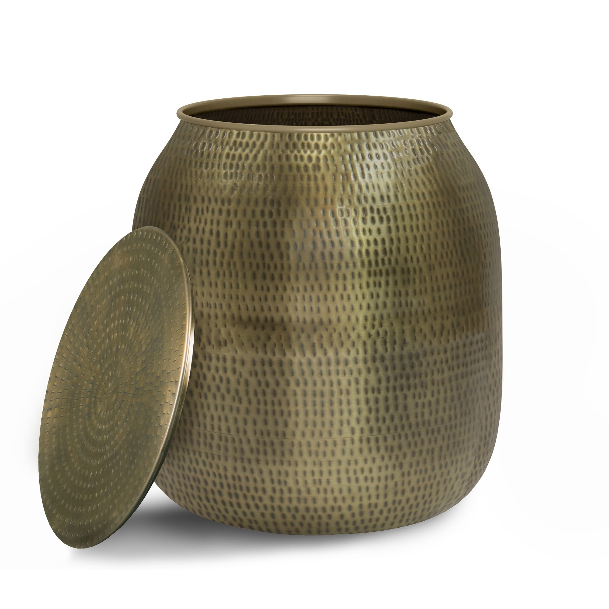 Griffen 19 in Wide Metal Storage Accent Side Table