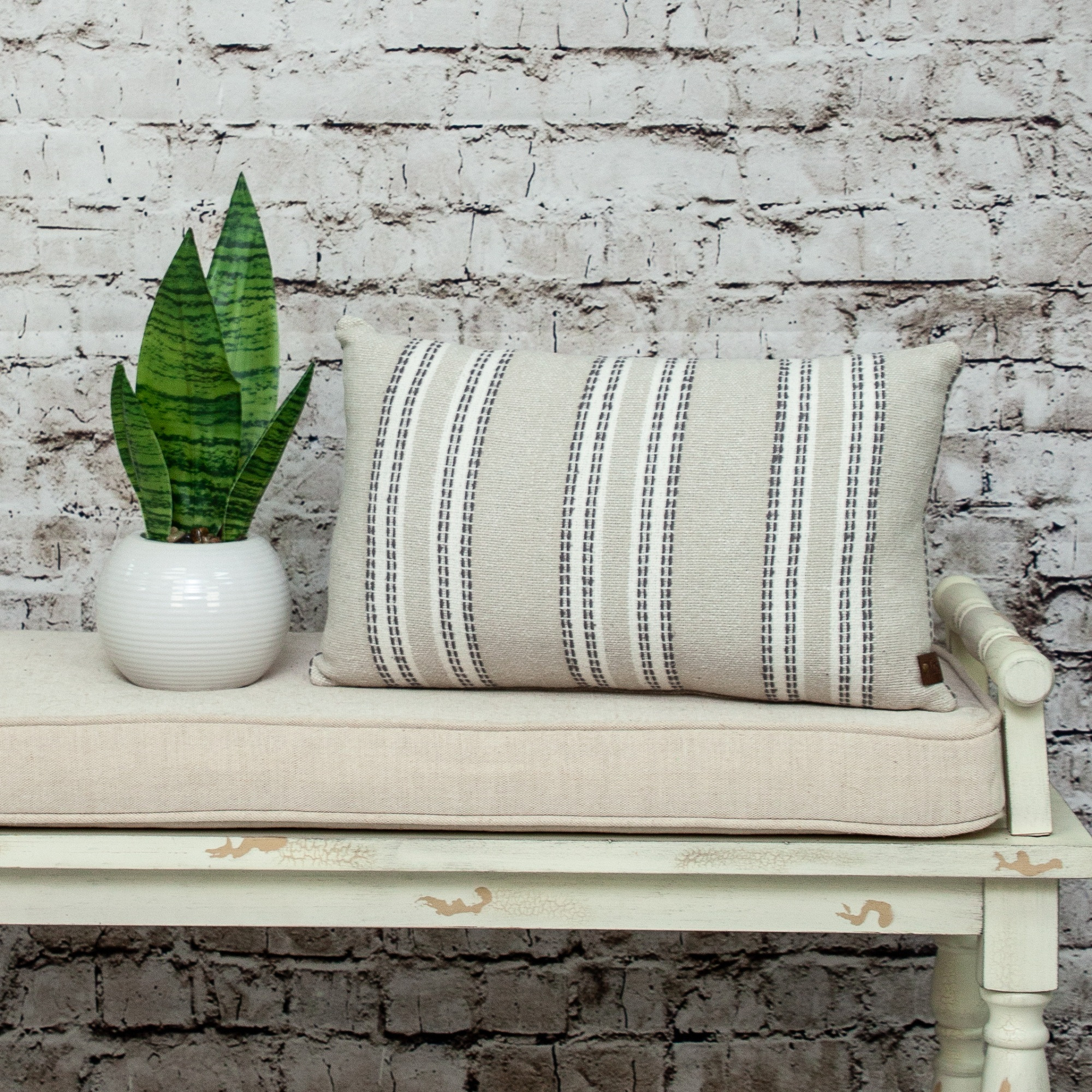 Parkland Collection Bliss Transitional Beige Throw Pillow