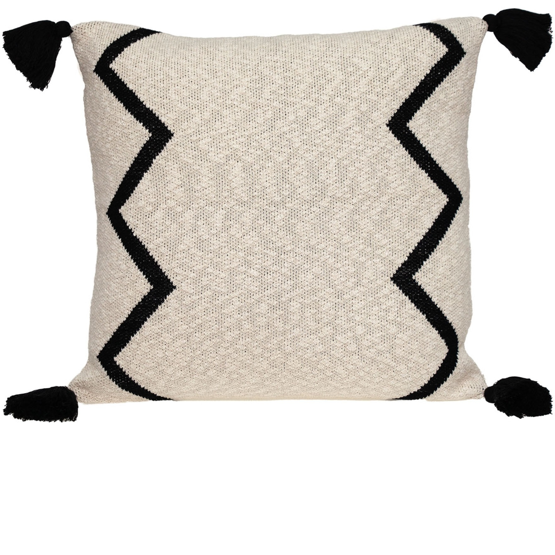 Parkland Collection Zinga Transitional Beige/Cream Throw Pillow