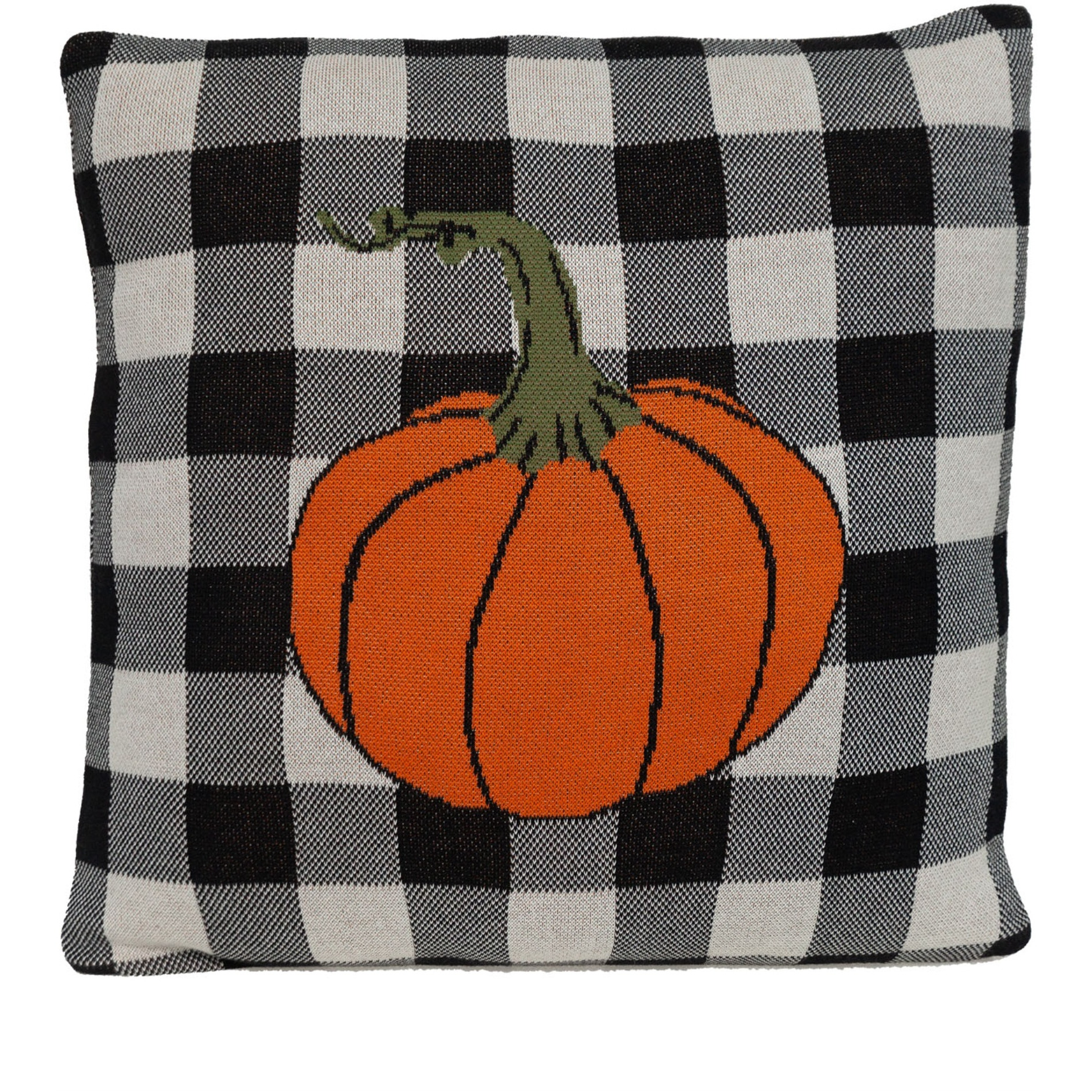 Parkland Collection Pumpyking Transitional Orange Throw Pillow