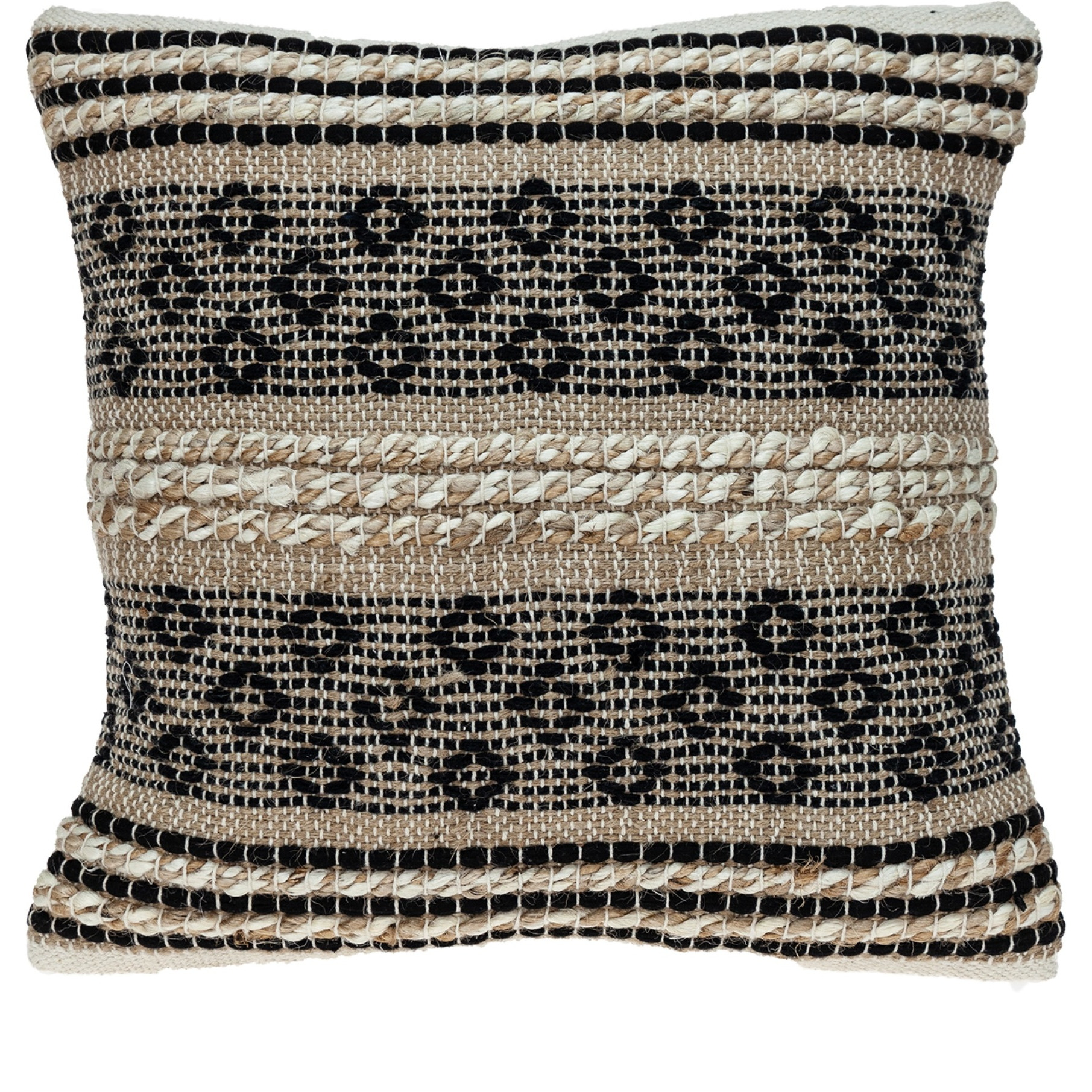 Parkland Collection Nate Transitional Brown Throw Pillow
