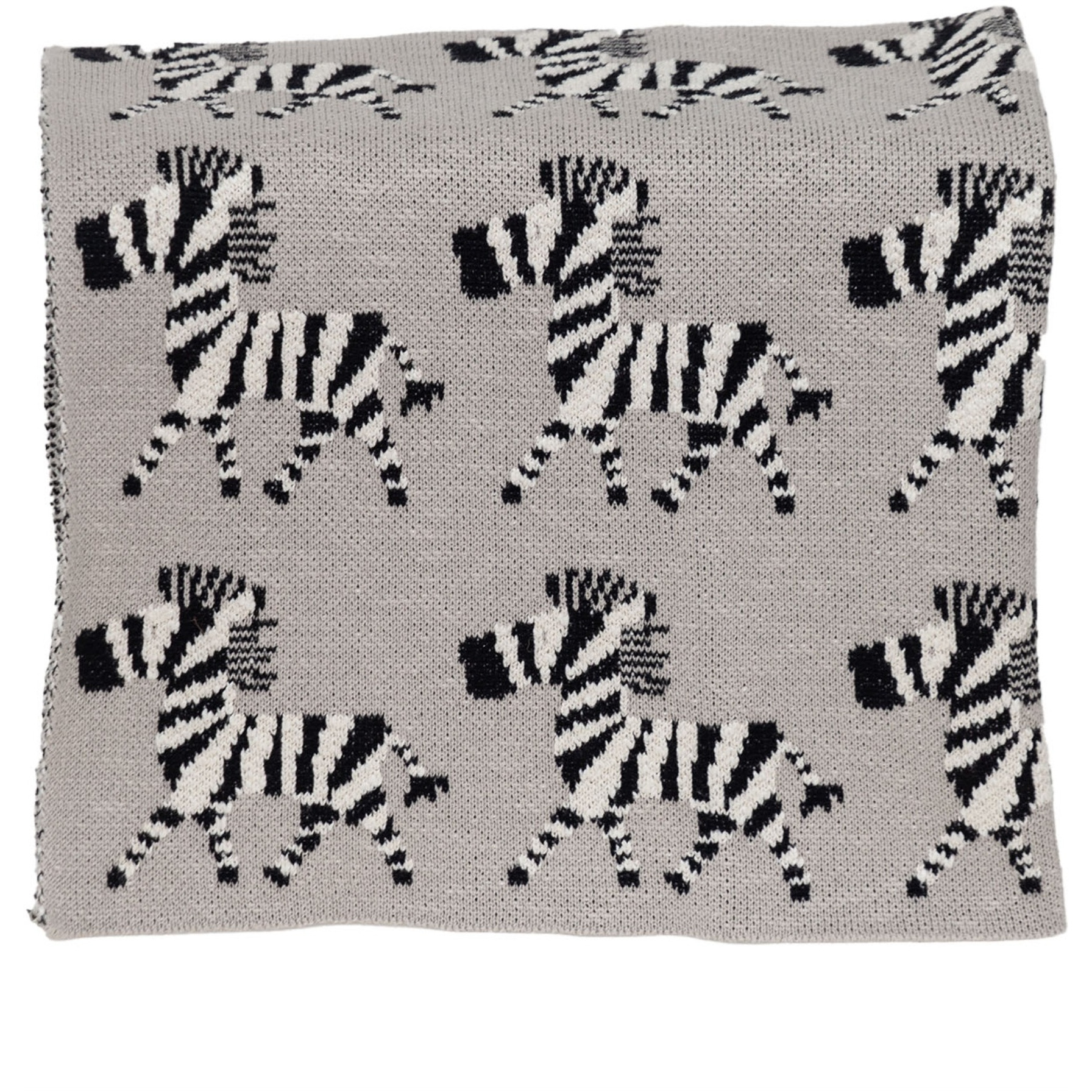 Parkland Collection Zara Transitional Grey Knitted 32" X 40"  Baby Blanket