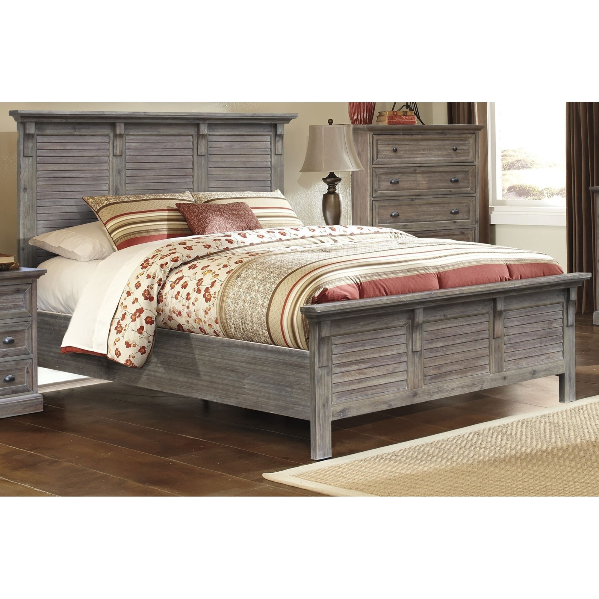 Sunset Trading Solstice Grey Queen Bed