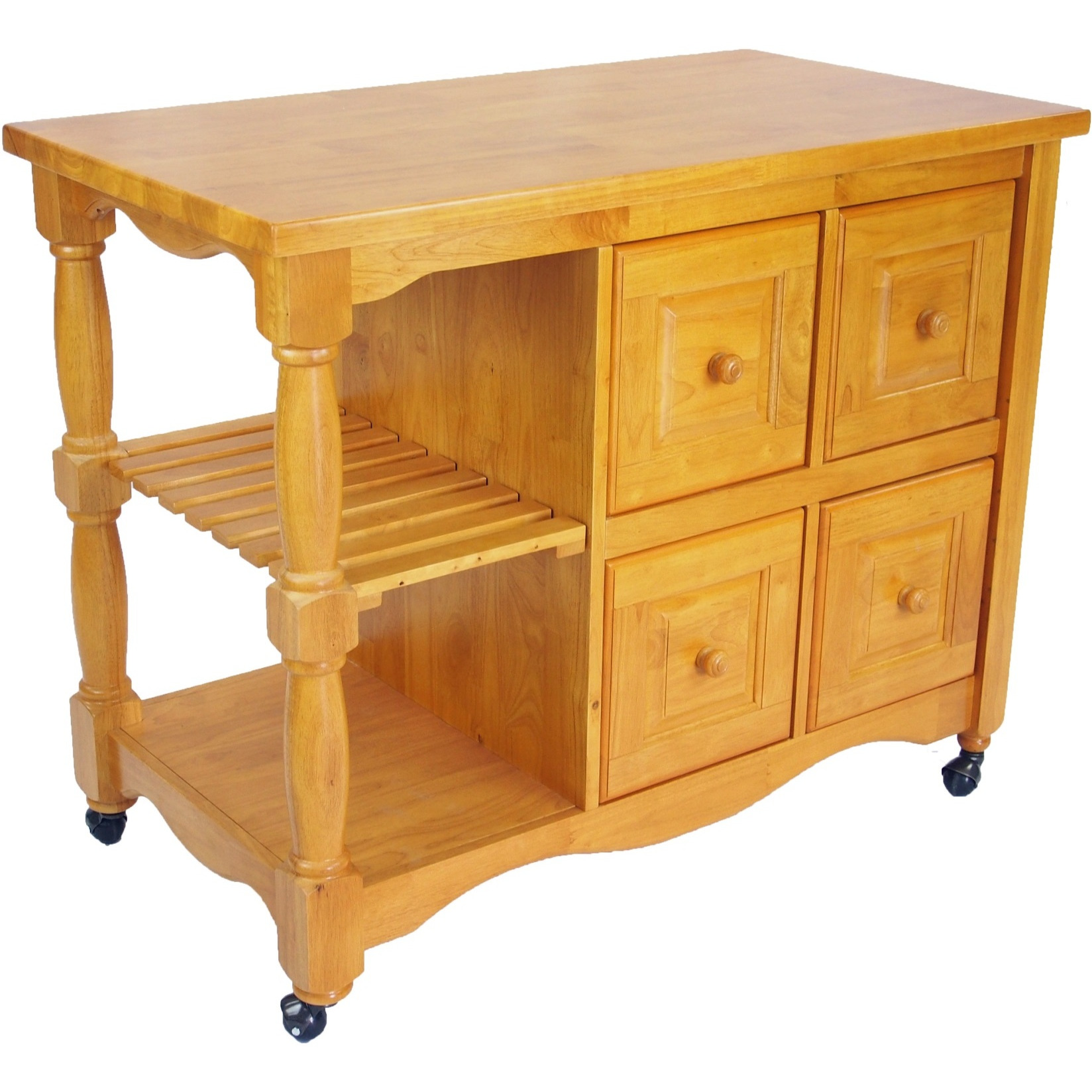 Sunset Trading Regal Kitchen Cart | Light Oak