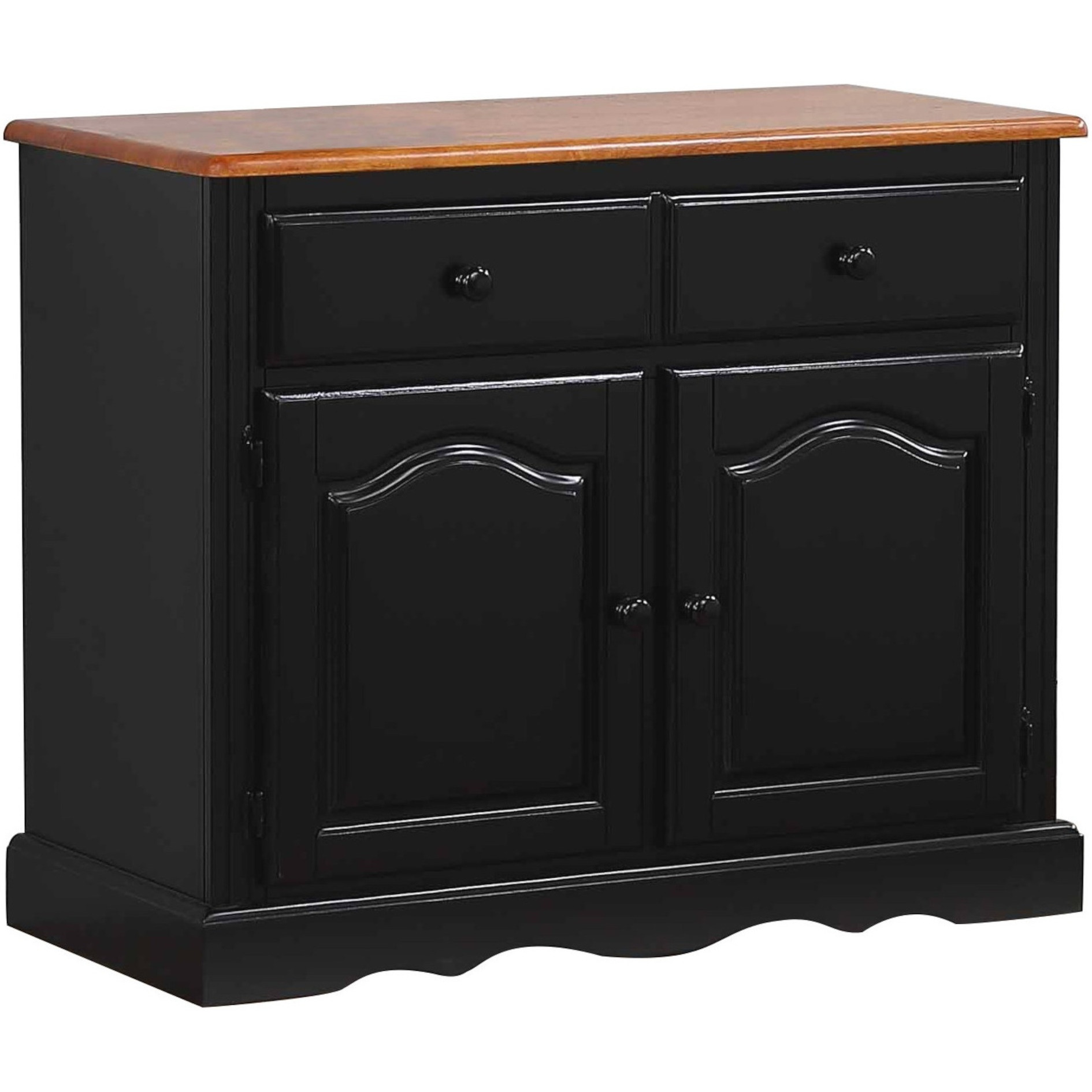 Sunset Trading Black Cherry Selections Keepsake Buffet | Antique Black and Cherry