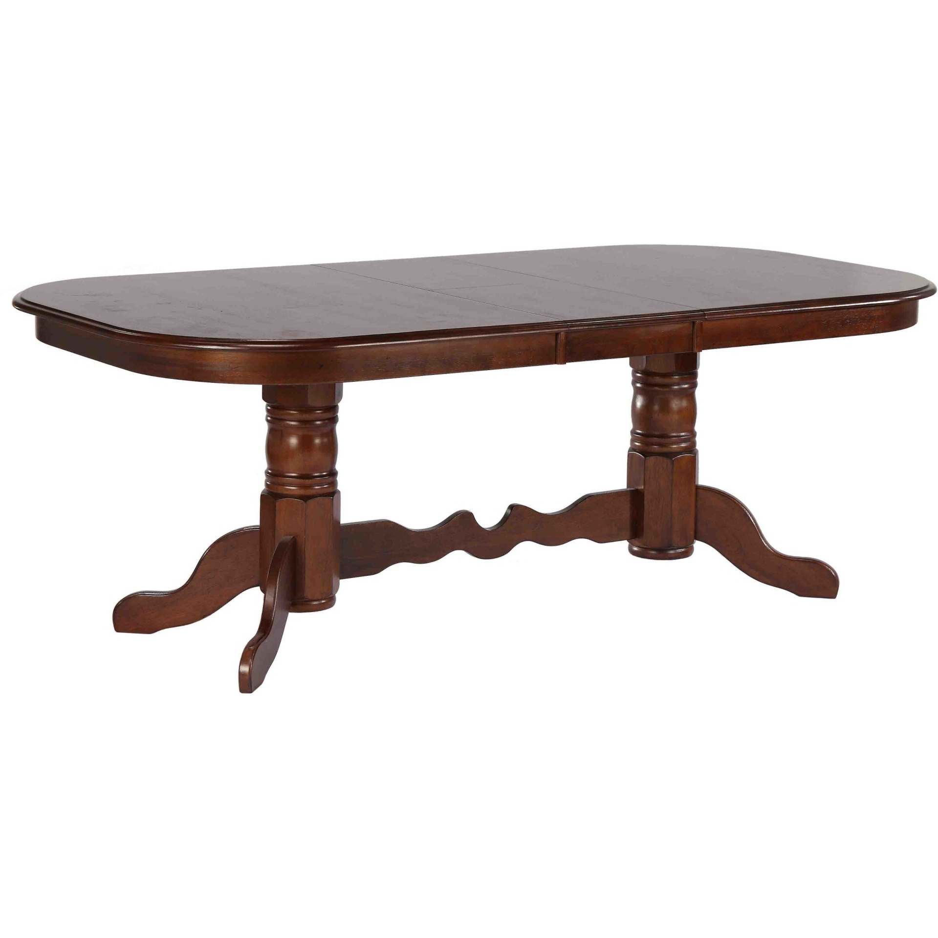 Sunset Trading Andrews 5 Piece 96" Oval Double Pedestal Butterfly Extendable Dining Set | Chestnut Brown Table | Antique Black Windsor Chairs | Seats 10