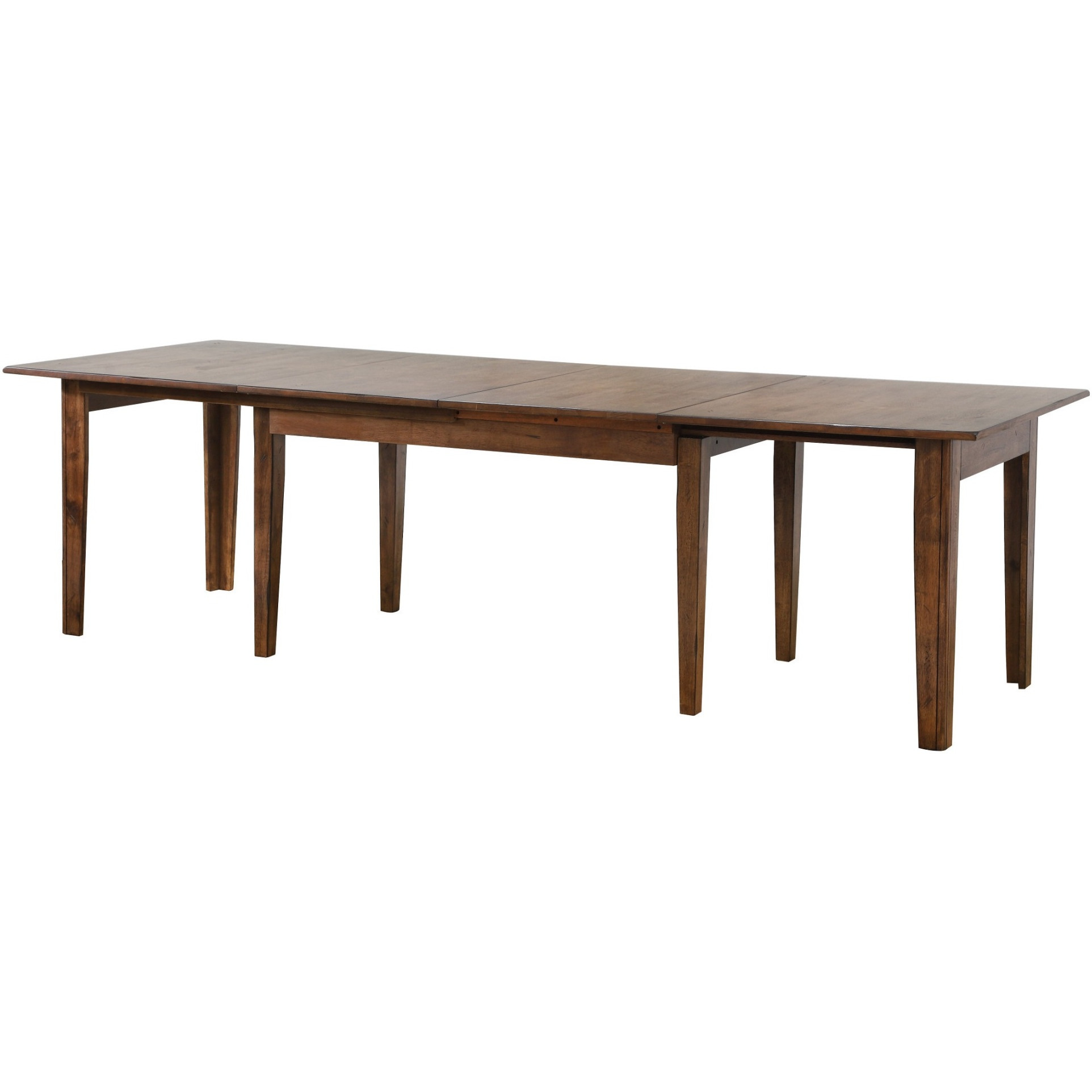 Sunset Trading Simply Brook 10 Piece 134" Rectangular Extendable Table Dining Set | Sideboard | Amish Brown | Seats 12