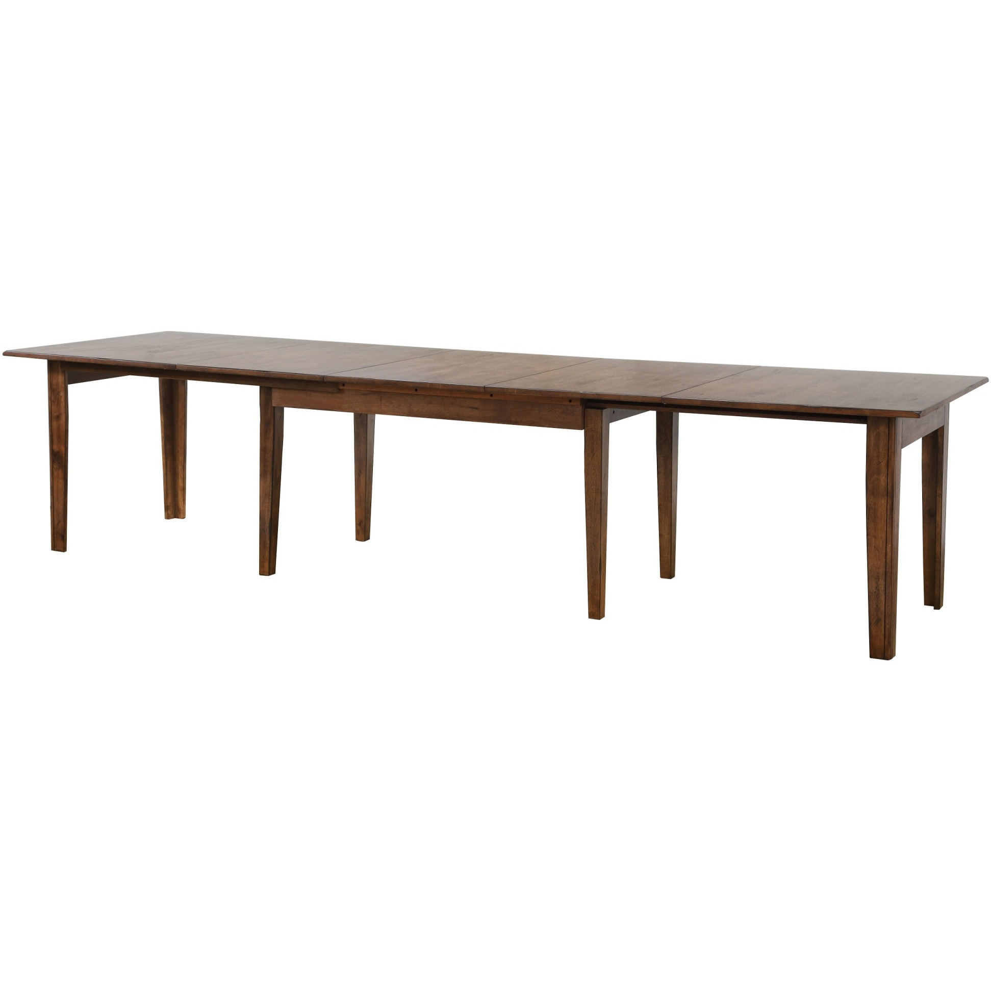 Sunset Trading Simply Brook 10 Piece 134" Rectangular Extendable Table Dining Set | Sideboard | Amish Brown | Seats 12
