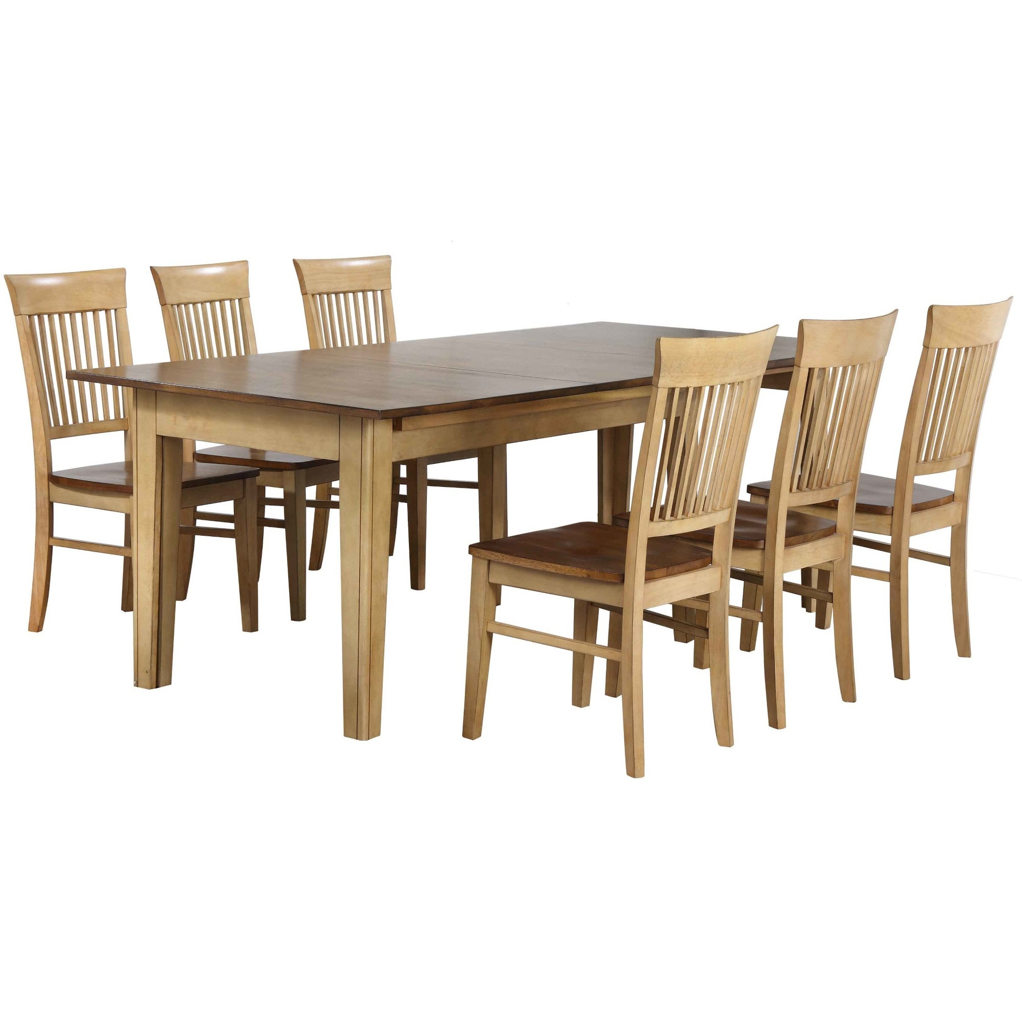 Sunset Trading Brook 7 Piece 134" Rectangular Extendable Dining Table | Seats 12