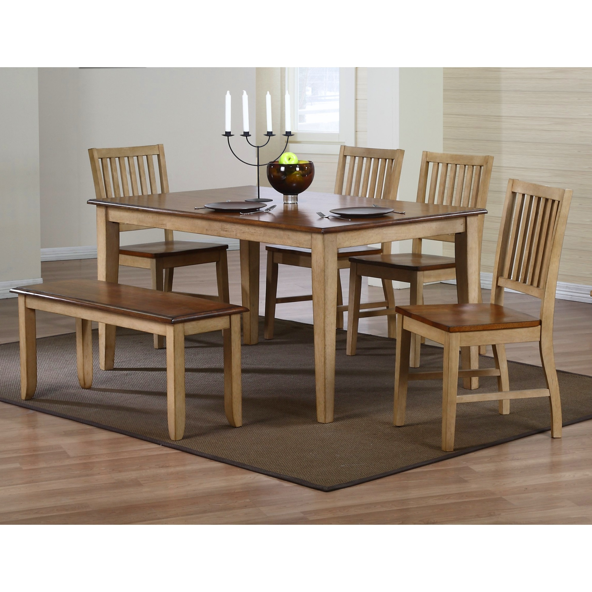 Sunset Trading Brook 60" Rectangular Dining Table | Seats 7