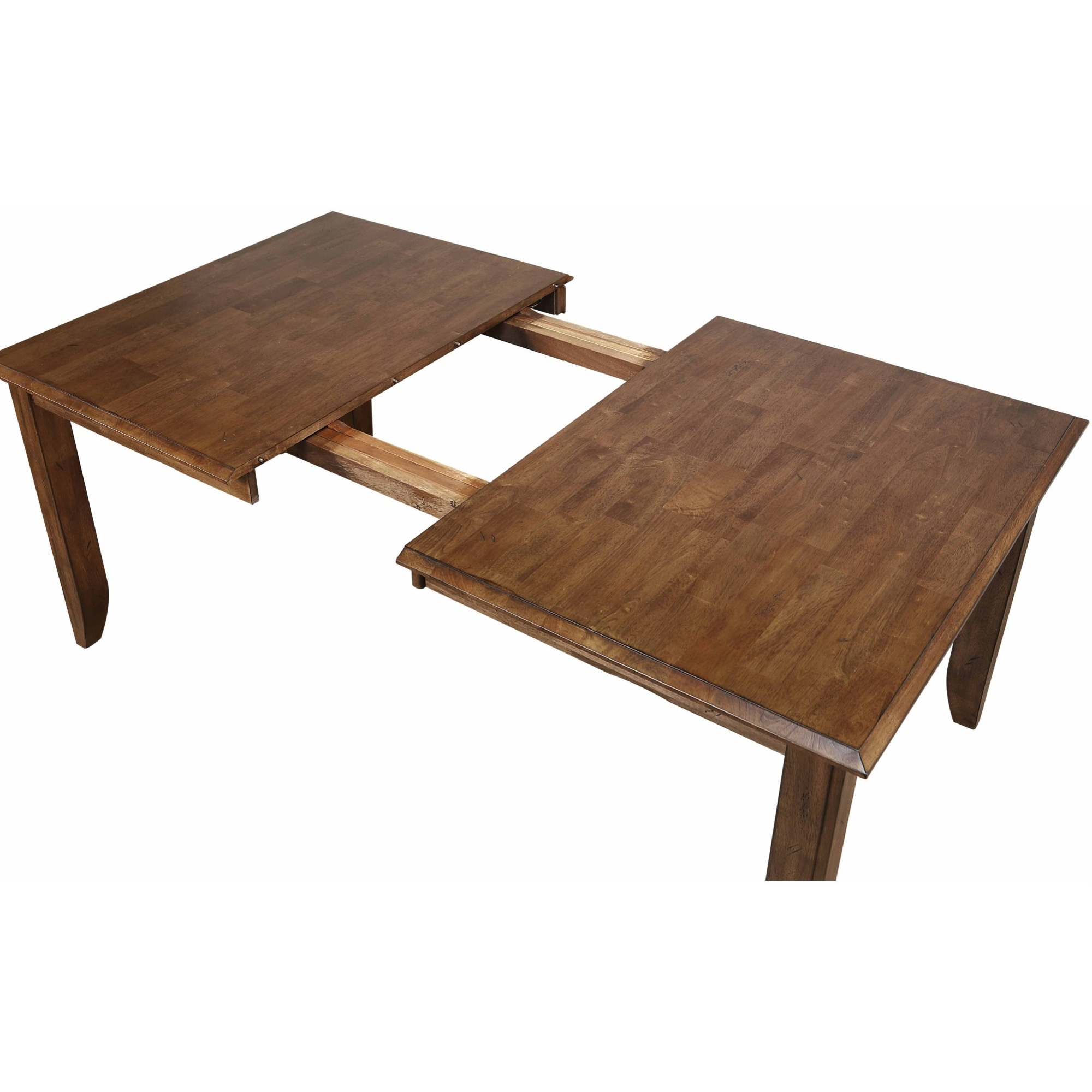 Sunset Trading Simply Brook 9 Piece 72" Rectangular Extendable Table Dining Set | 8 Slat Back Chairs| Amish Brown | Seats 8