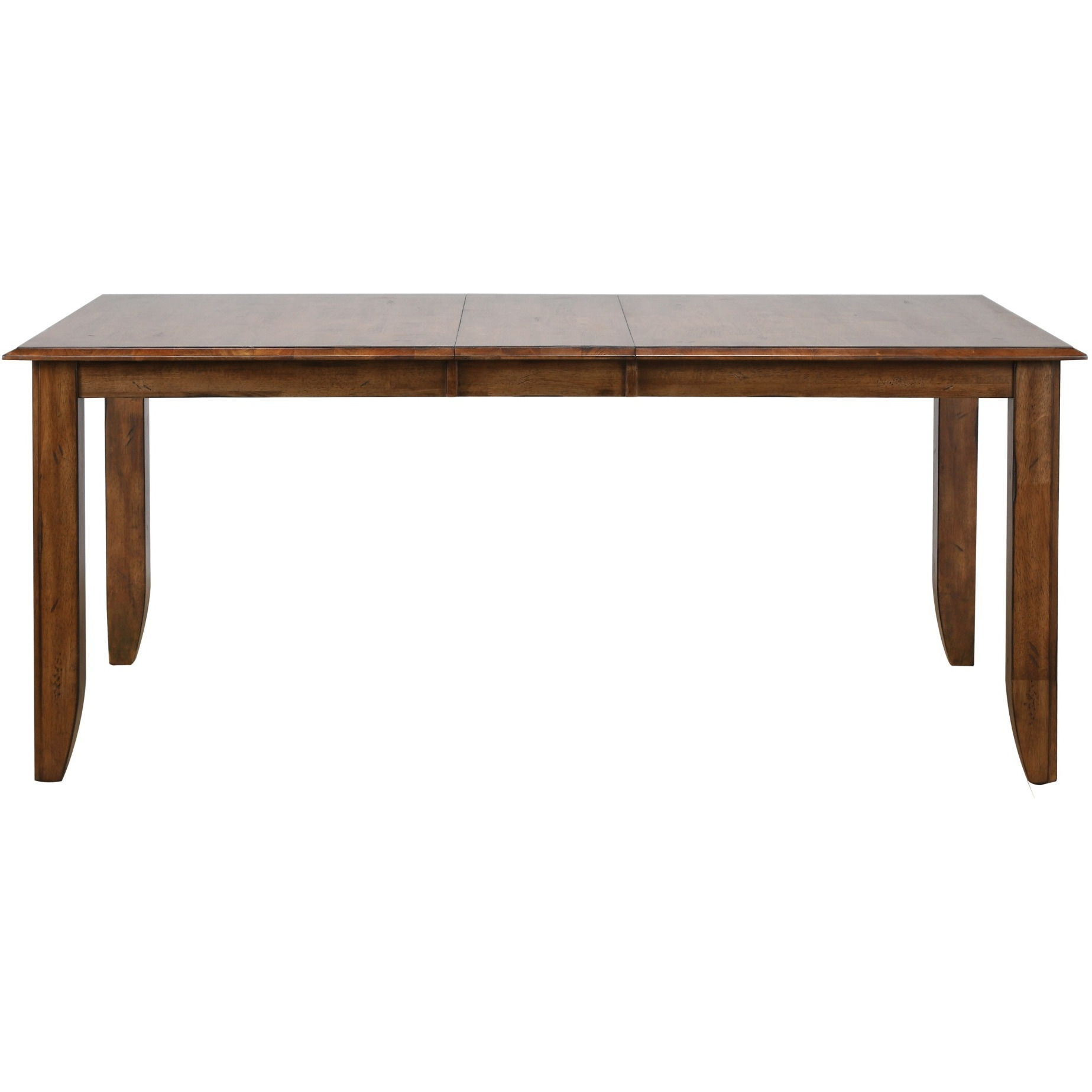 Sunset Trading Simply Brook 8 Piece 72" Rectangular Extendable Table Dining Set | Sideboard | Amish Brown | Seats 8
