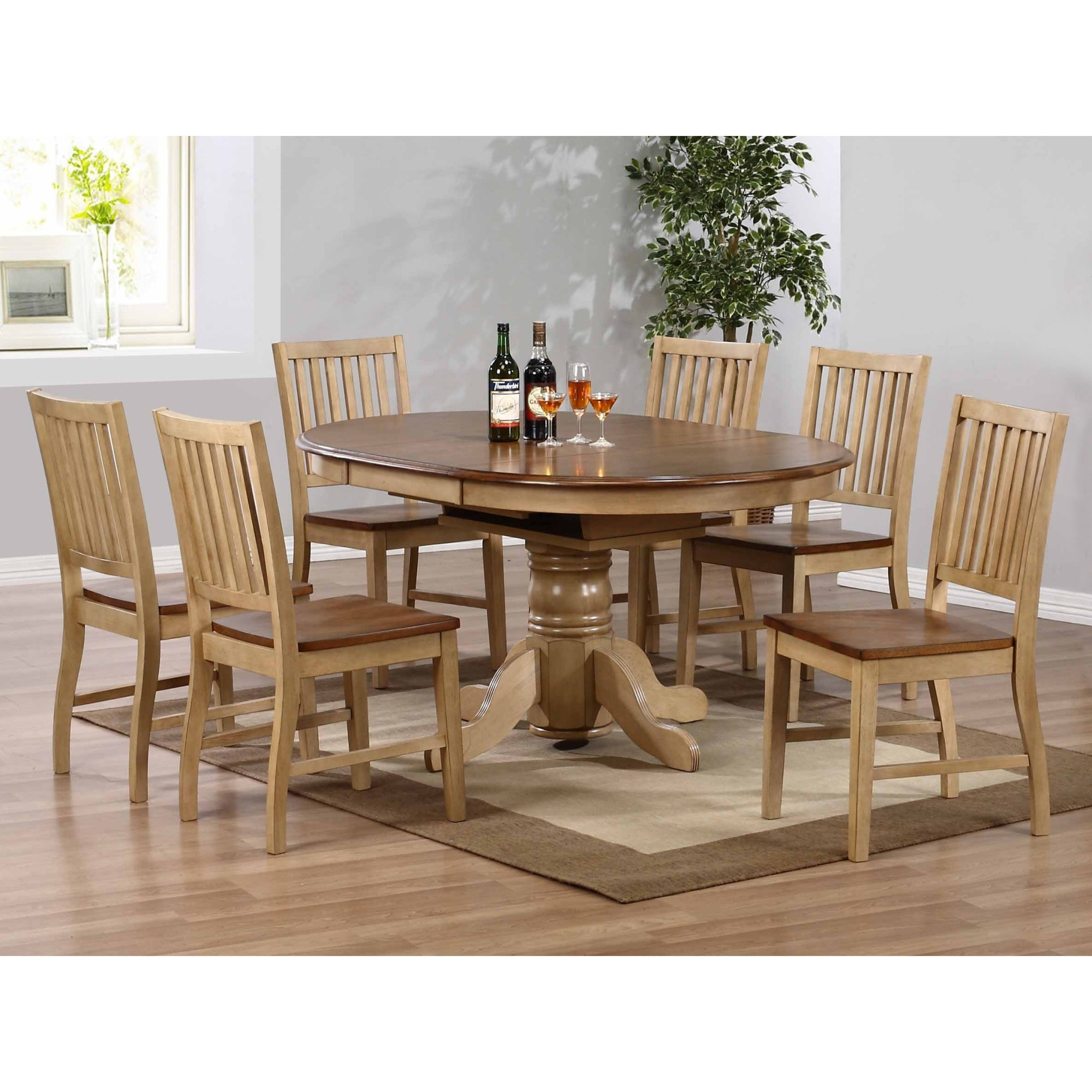 Sunset Trading Brook Slat Back Dining Chair | Set of 2
