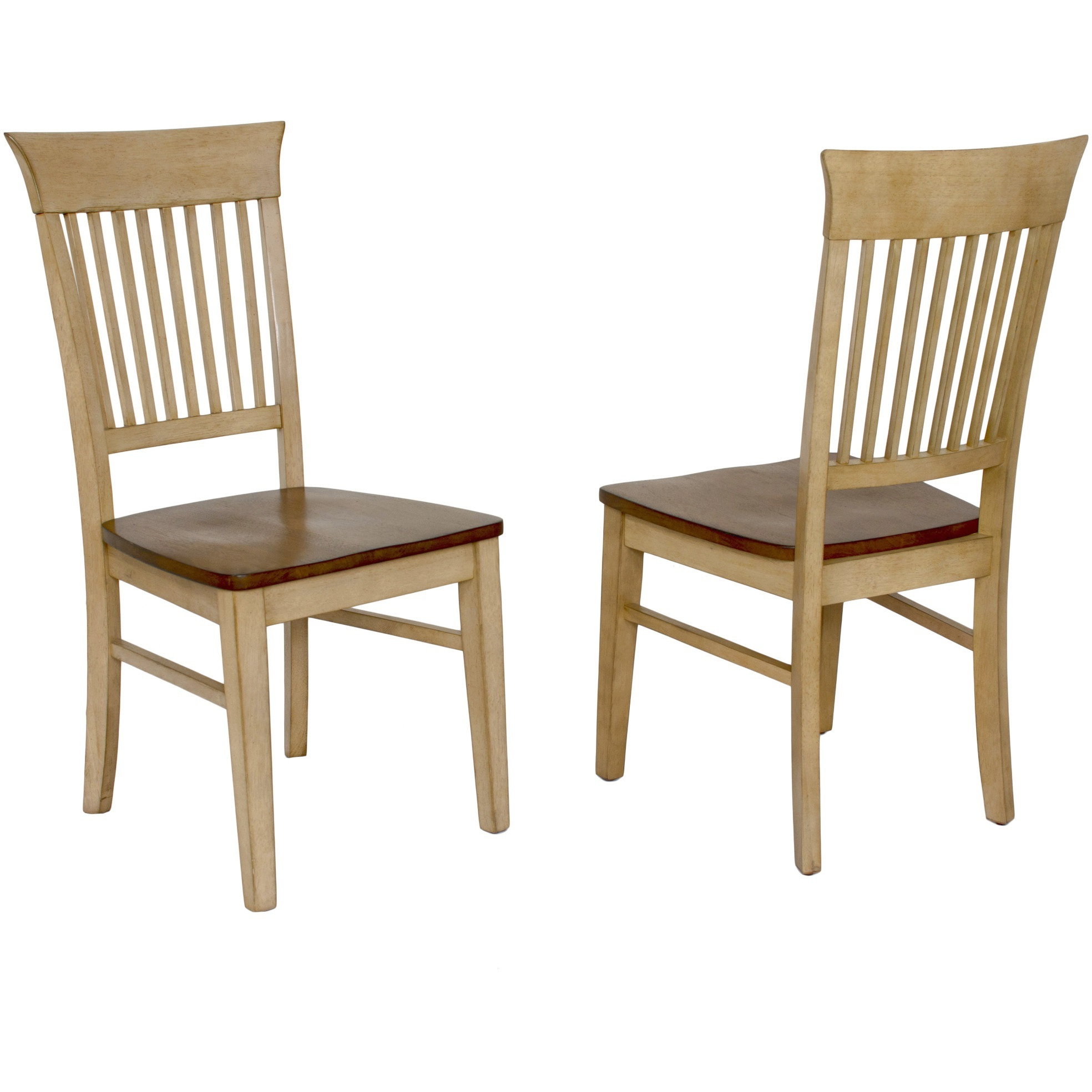 Sunset Trading Brook Fancy Slat Dining Chair | Set of 2