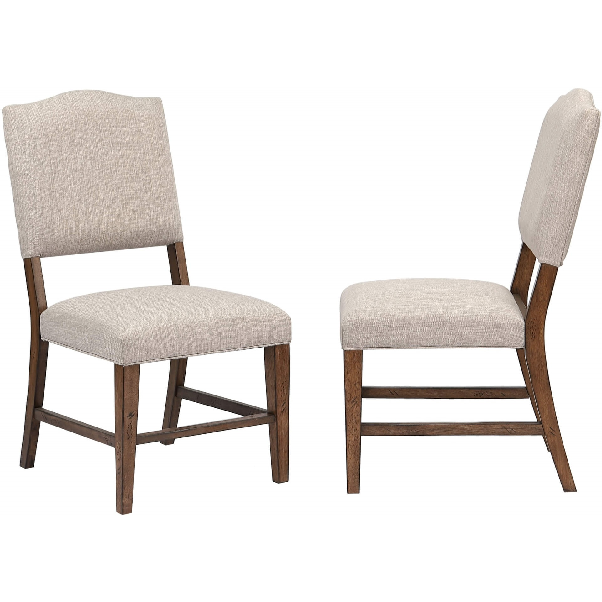 Sunset Trading Simply Brook Upholstered Dining Chair | Set of 2 | Amish Brown