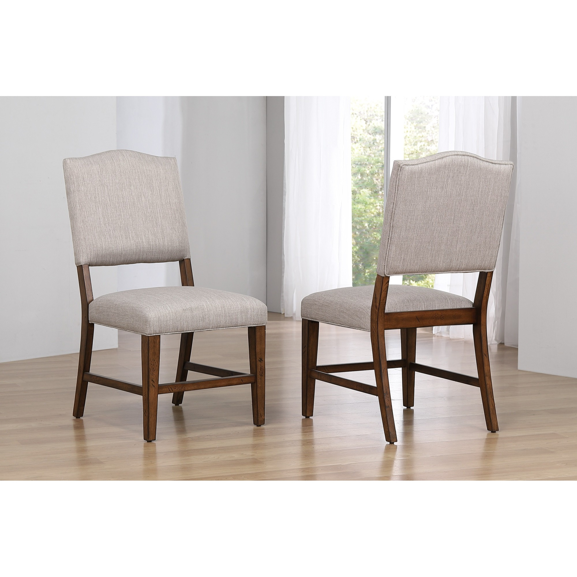 Sunset Trading Simply Brook Upholstered Dining Chair | Set of 2 | Amish Brown
