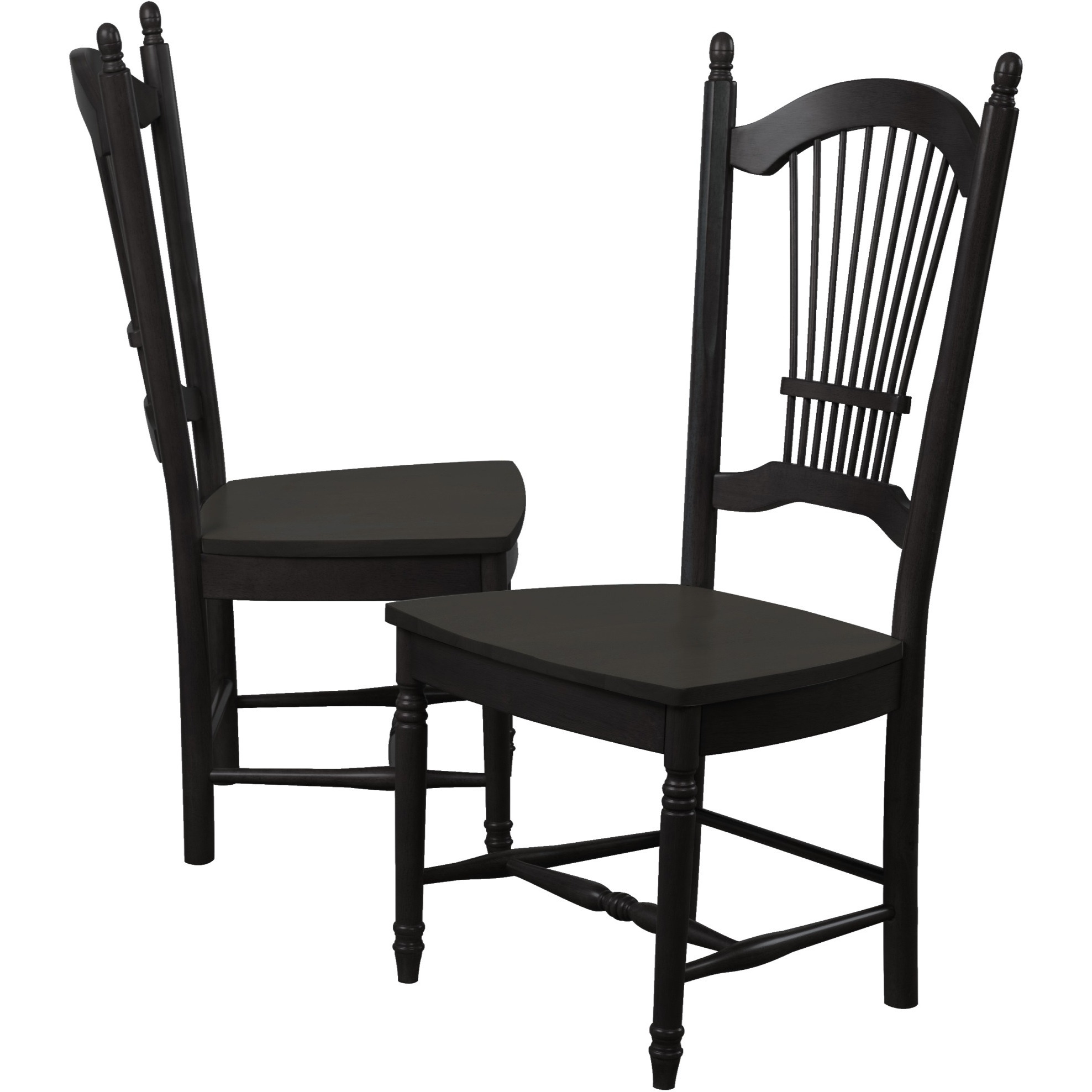 Sunset Trading Black Cherry Selections Allenridge Dining Chair | Antique Black | Set of 2
